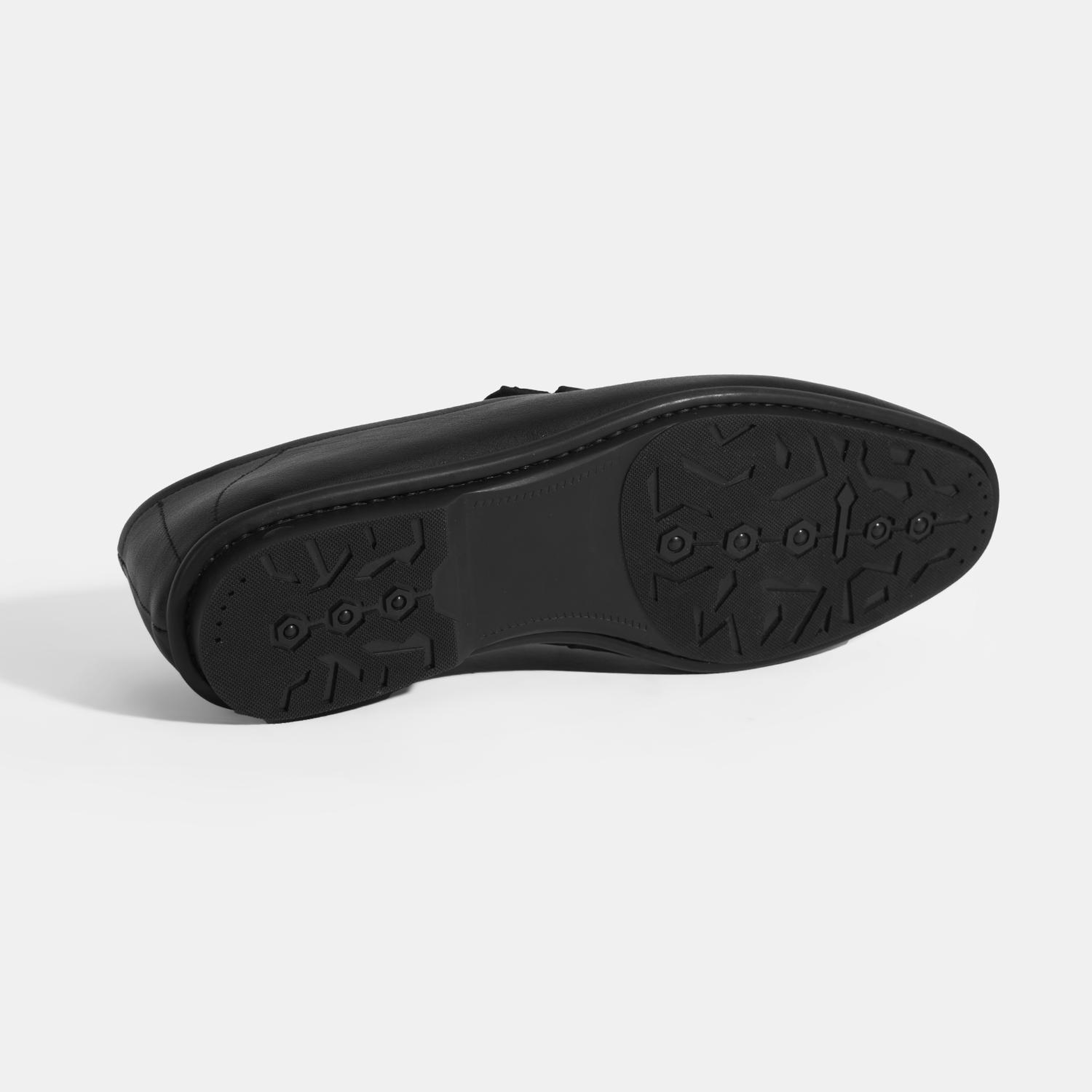 Erkek Siyah Slip-On Deri Loafer