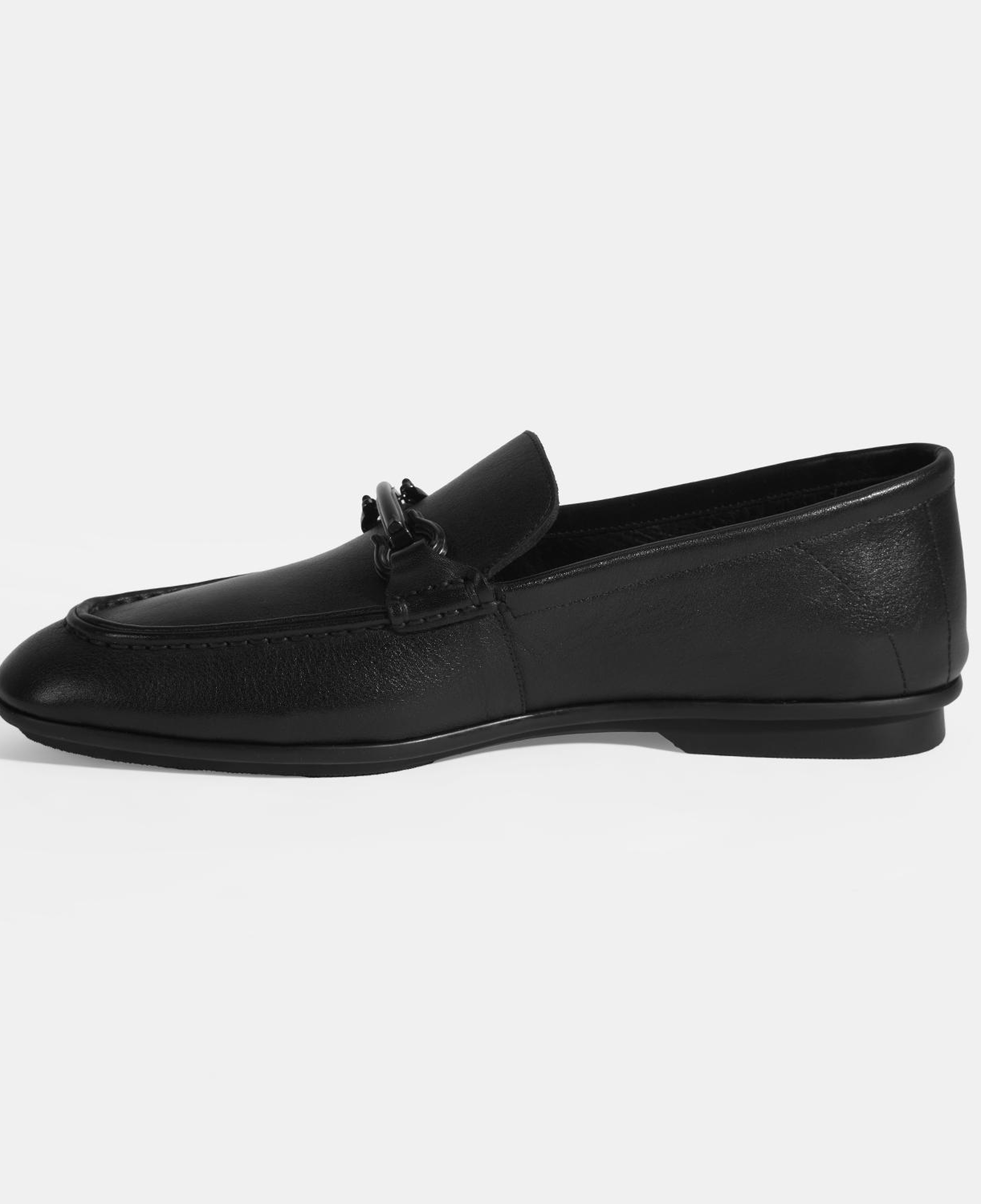 Erkek Siyah Slip-On Deri Loafer