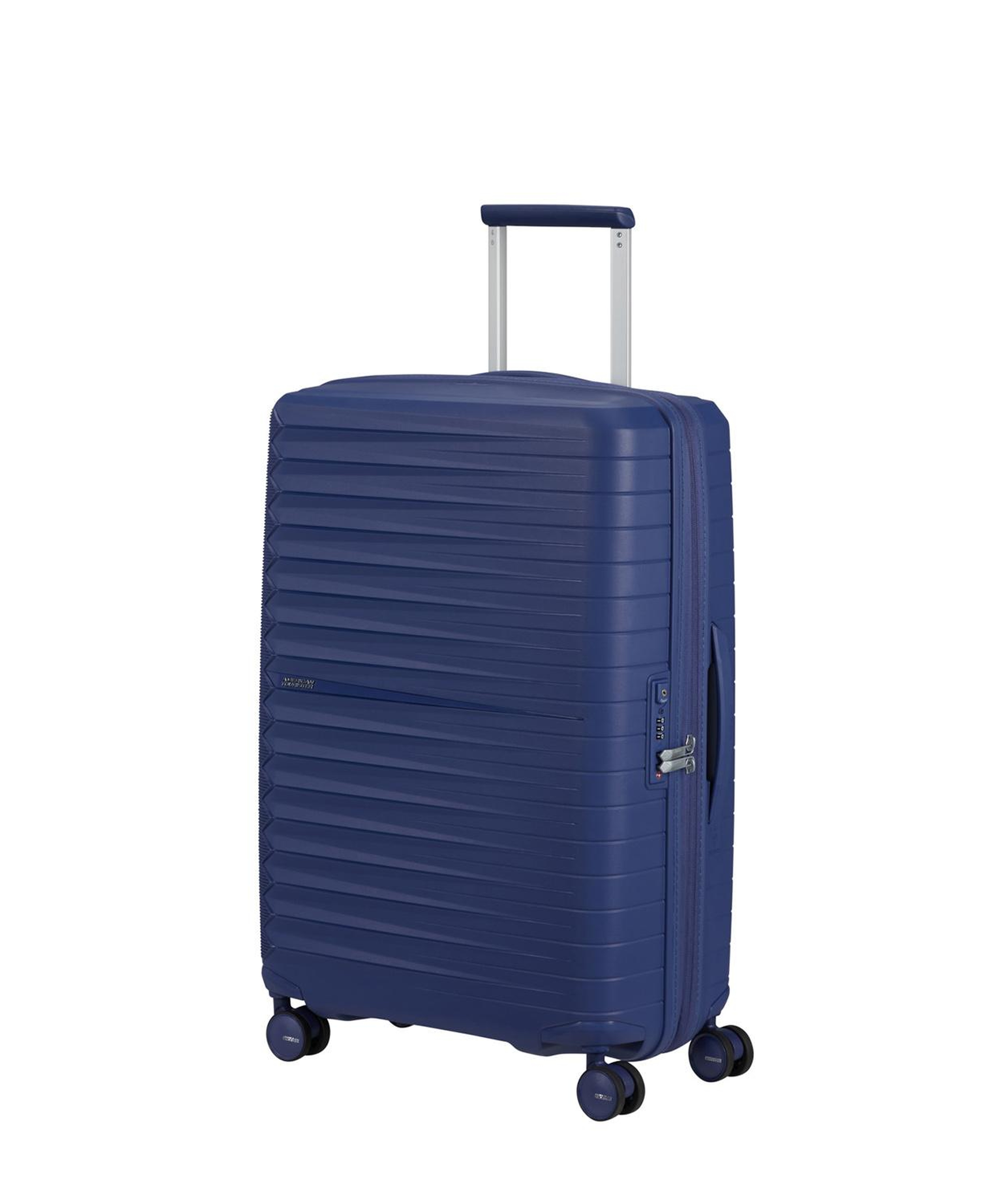 American Touriester Lacivert FastForward Spinner Körüklü 68/25 Orta Boy Valiz