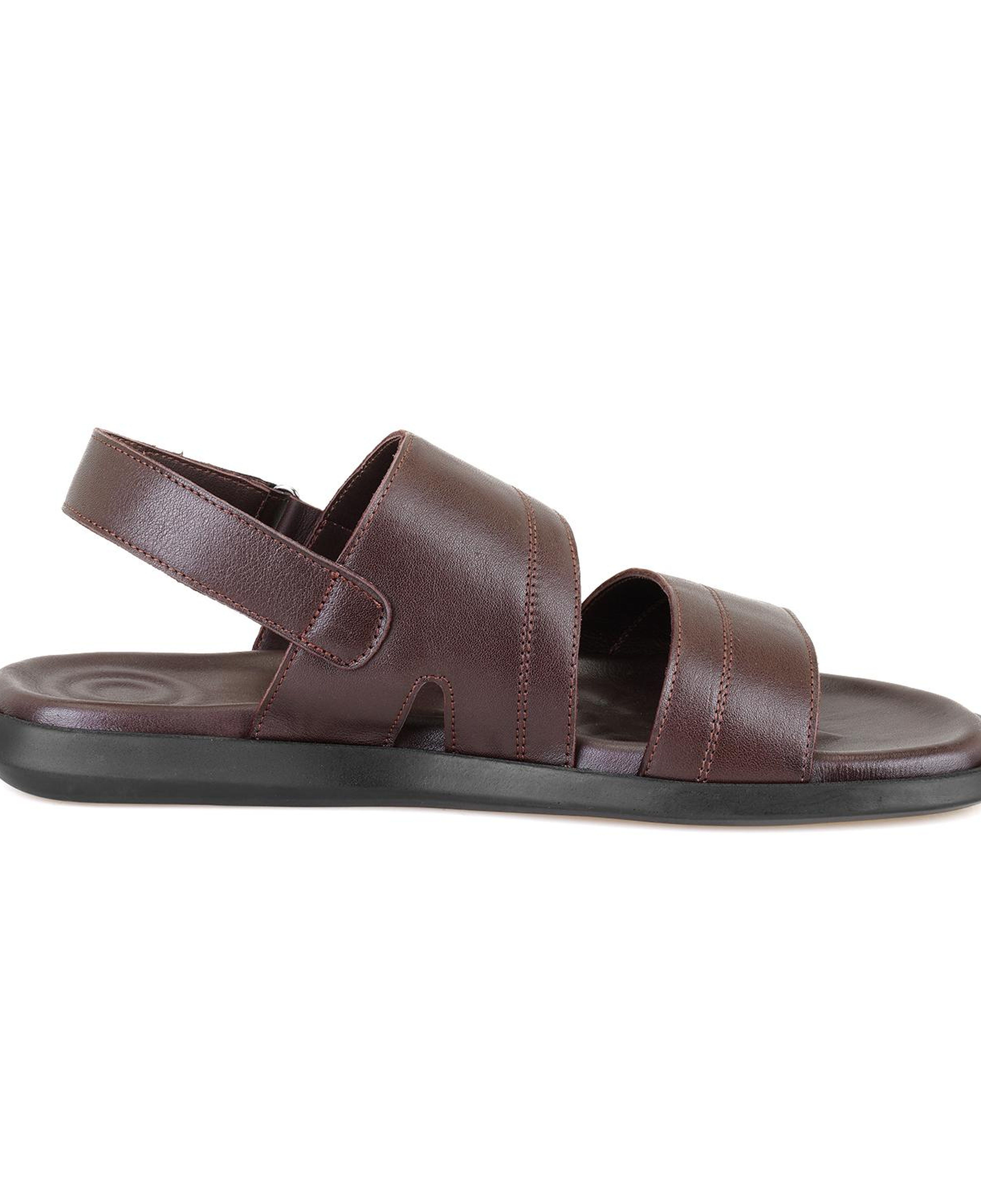Jack Kahve Erkek Deri Sandalet
