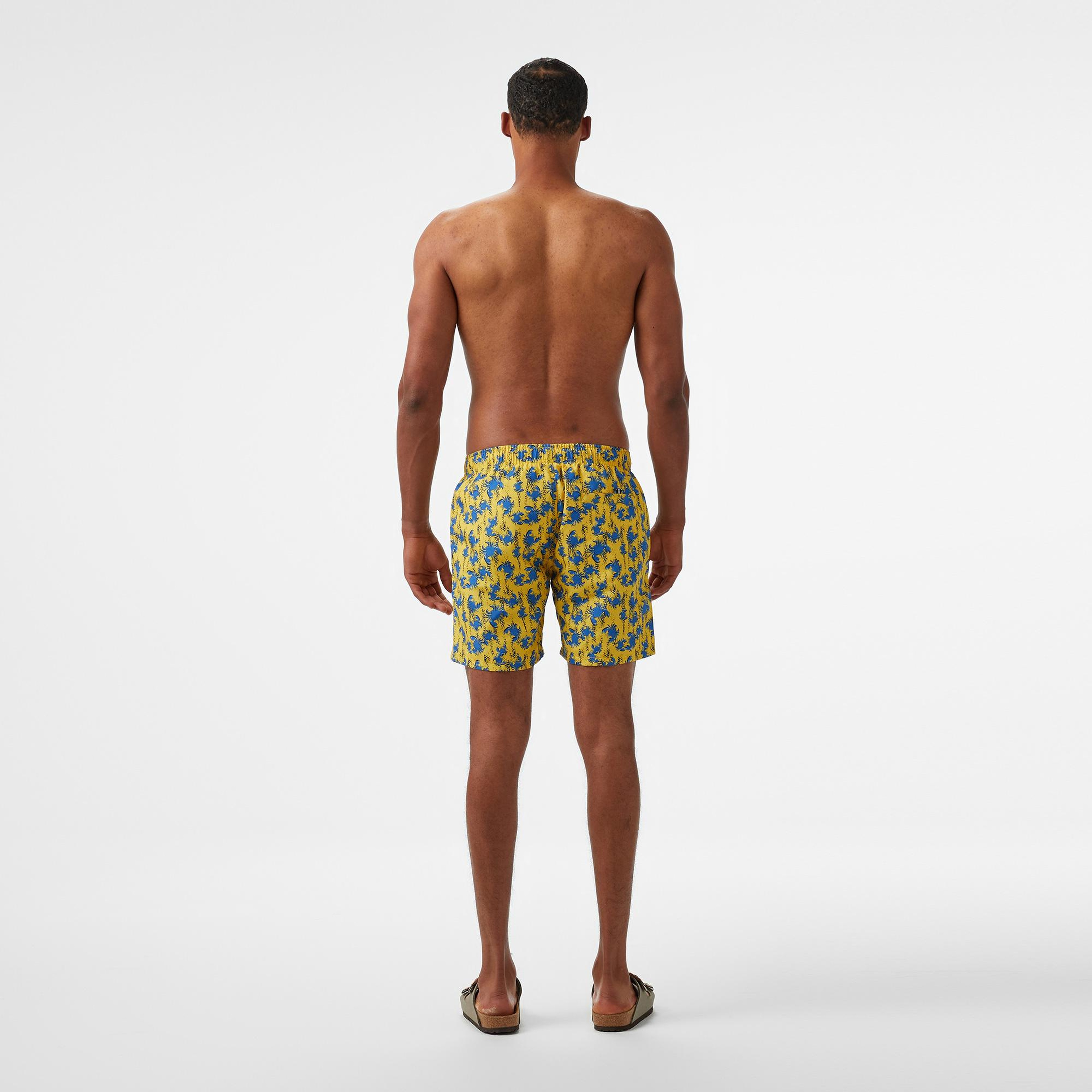 Nautica Erkek Sarı Standart Fit Deniz Şortu