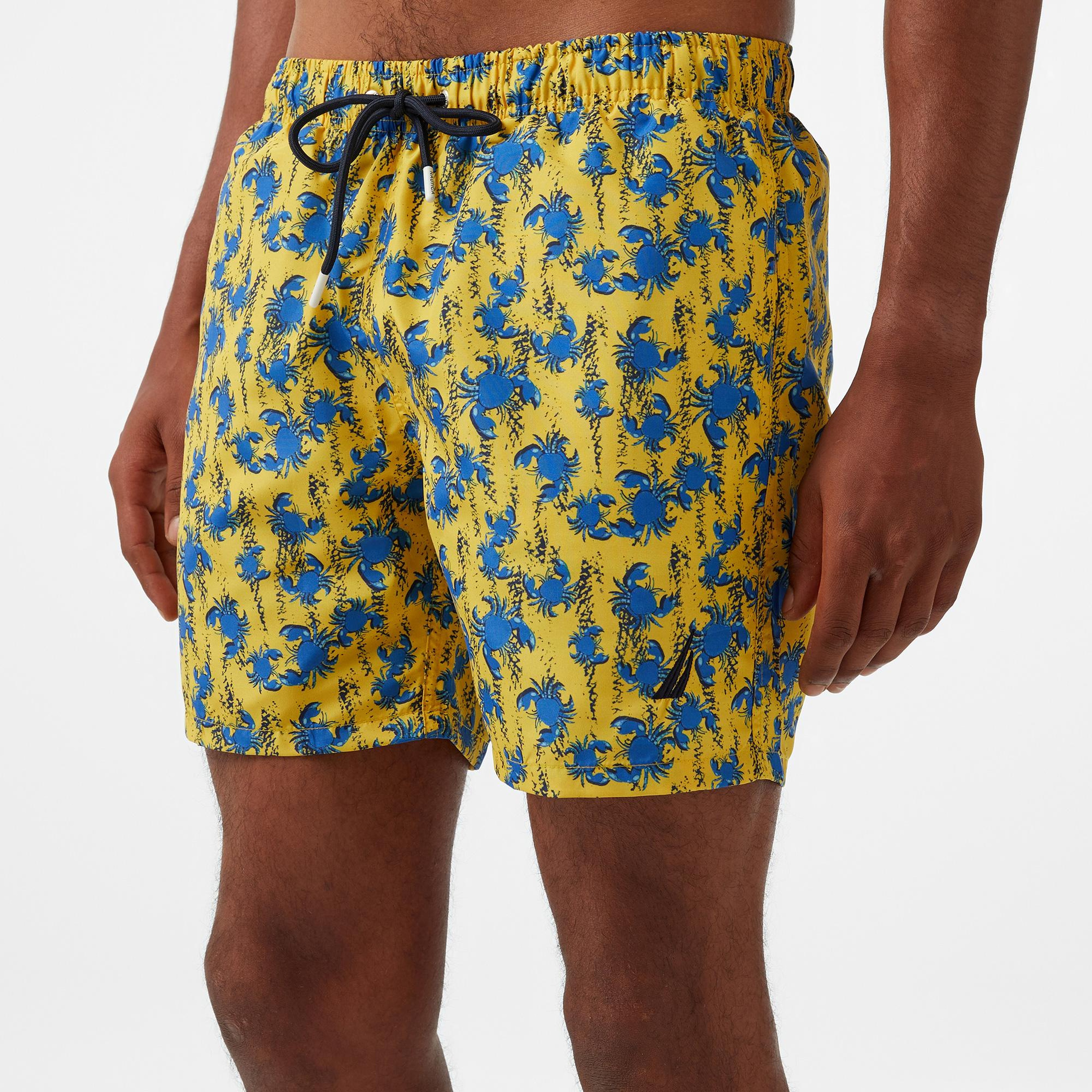 Nautica Erkek Sarı Standart Fit Deniz Şortu