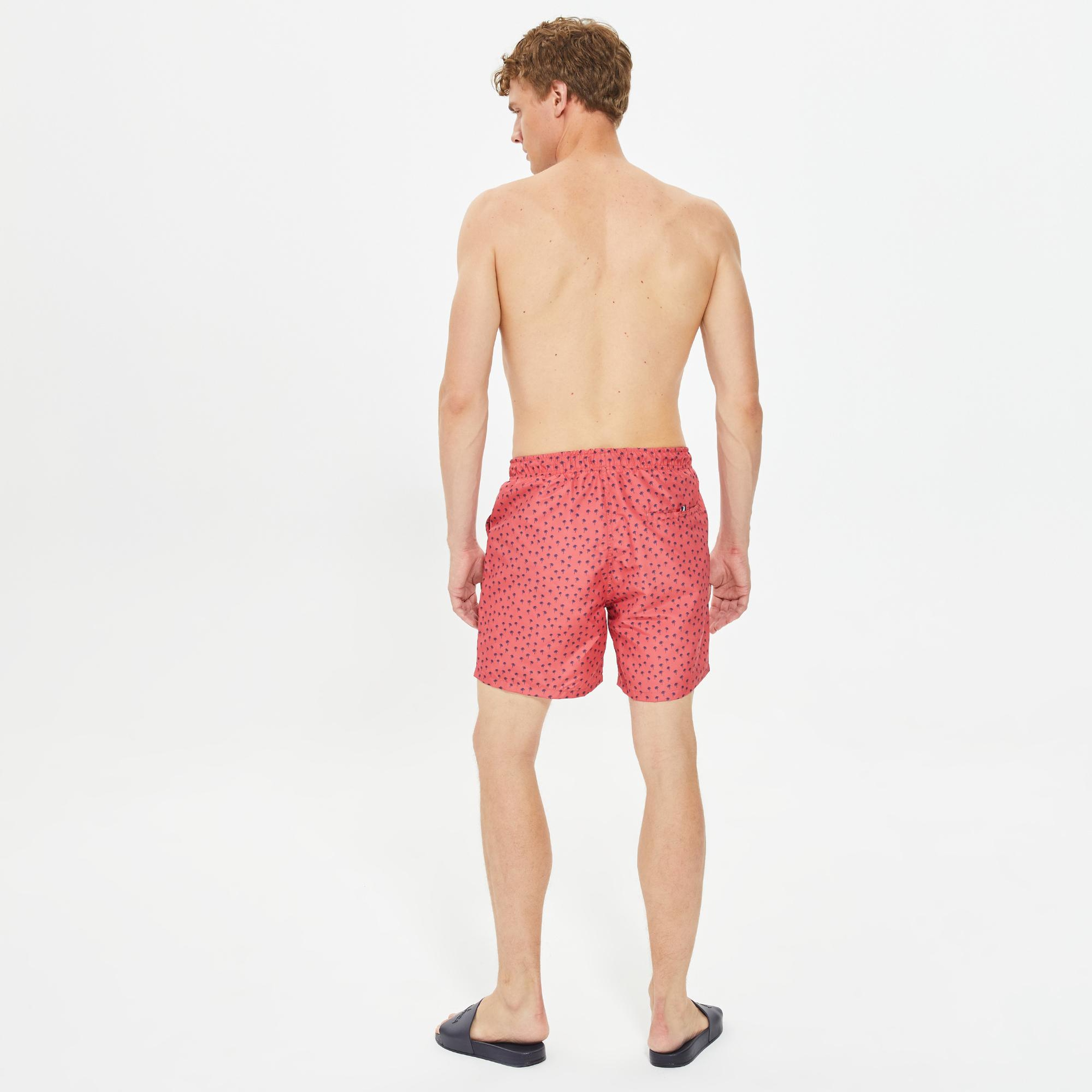 Nautica Erkek Pembe Standart Fit Deniz Şortu