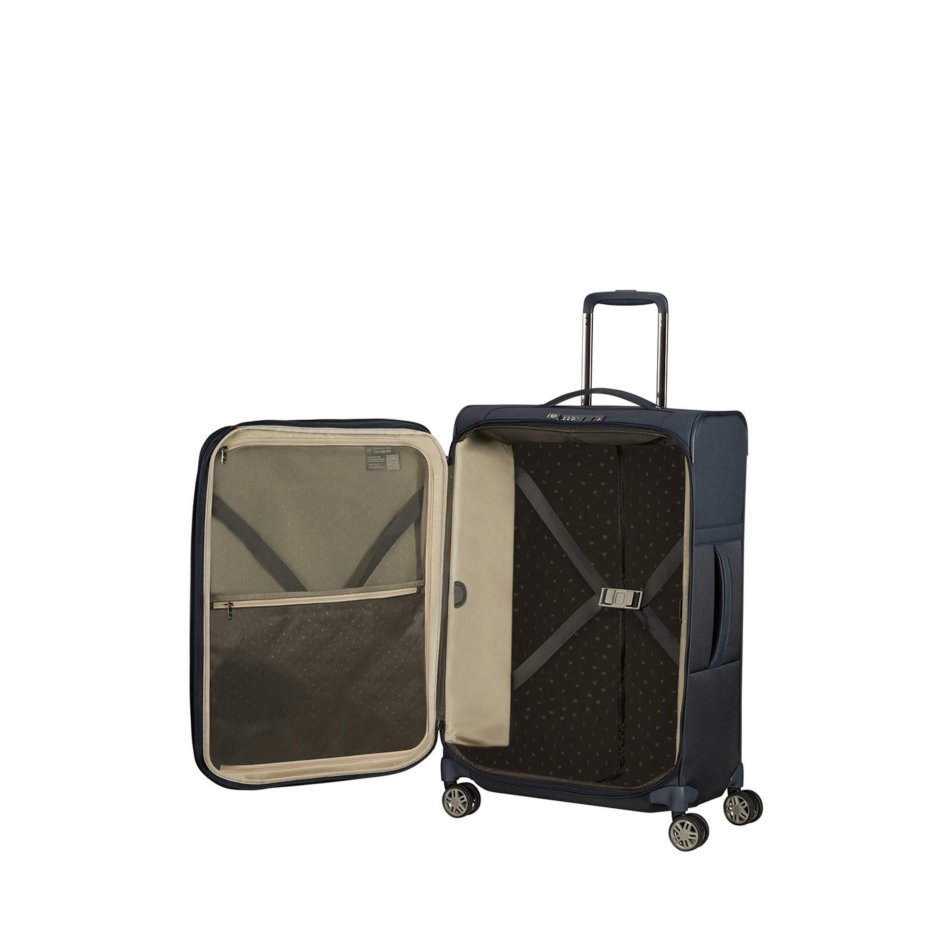Samsonite Lacivert Aırea - 4 Tekerlekli Spinner Körüklü Orta Boy Valiz 67 Cm