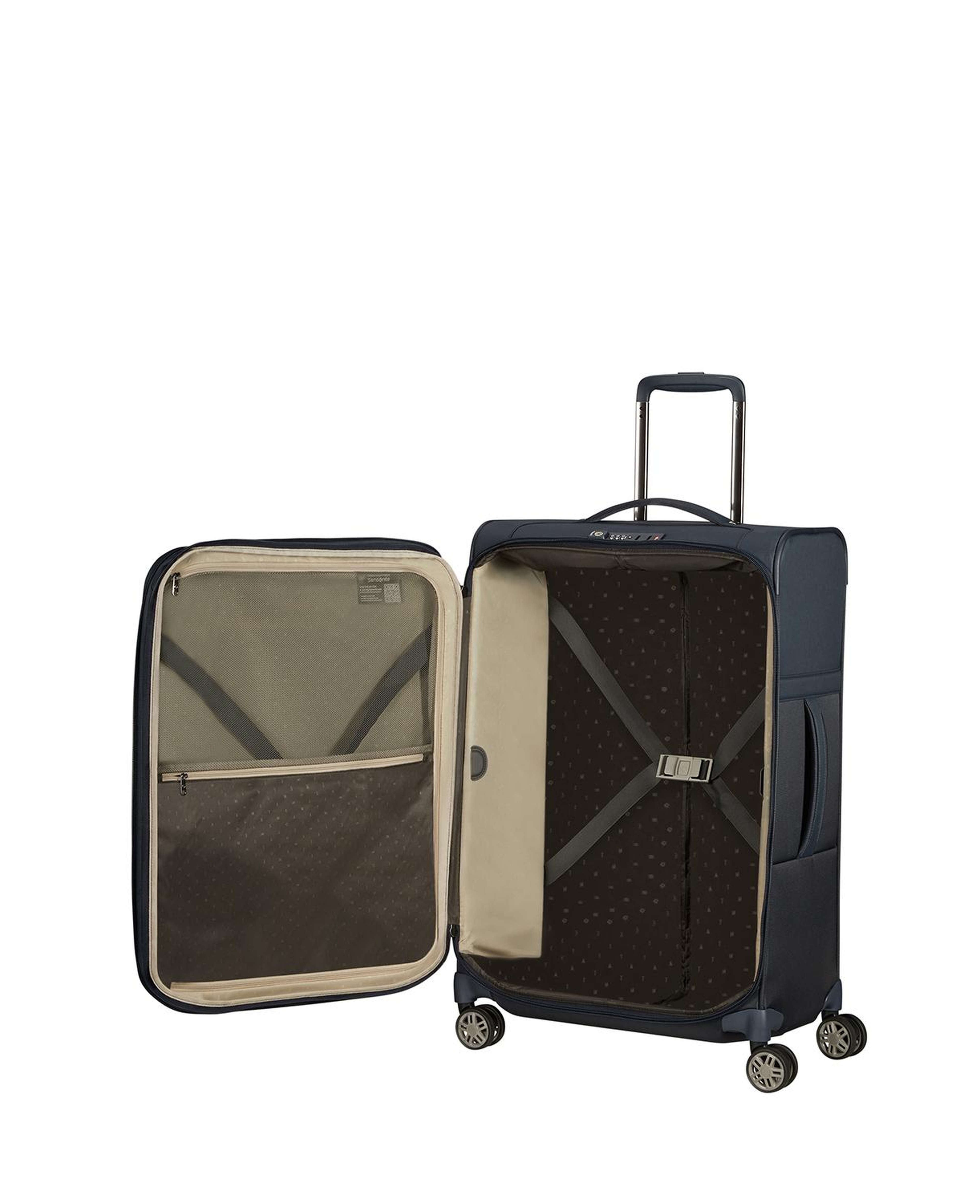 Samsonite Lacivert Aırea - 4 Tekerlekli Spinner Körüklü Orta Boy Valiz 67 Cm
