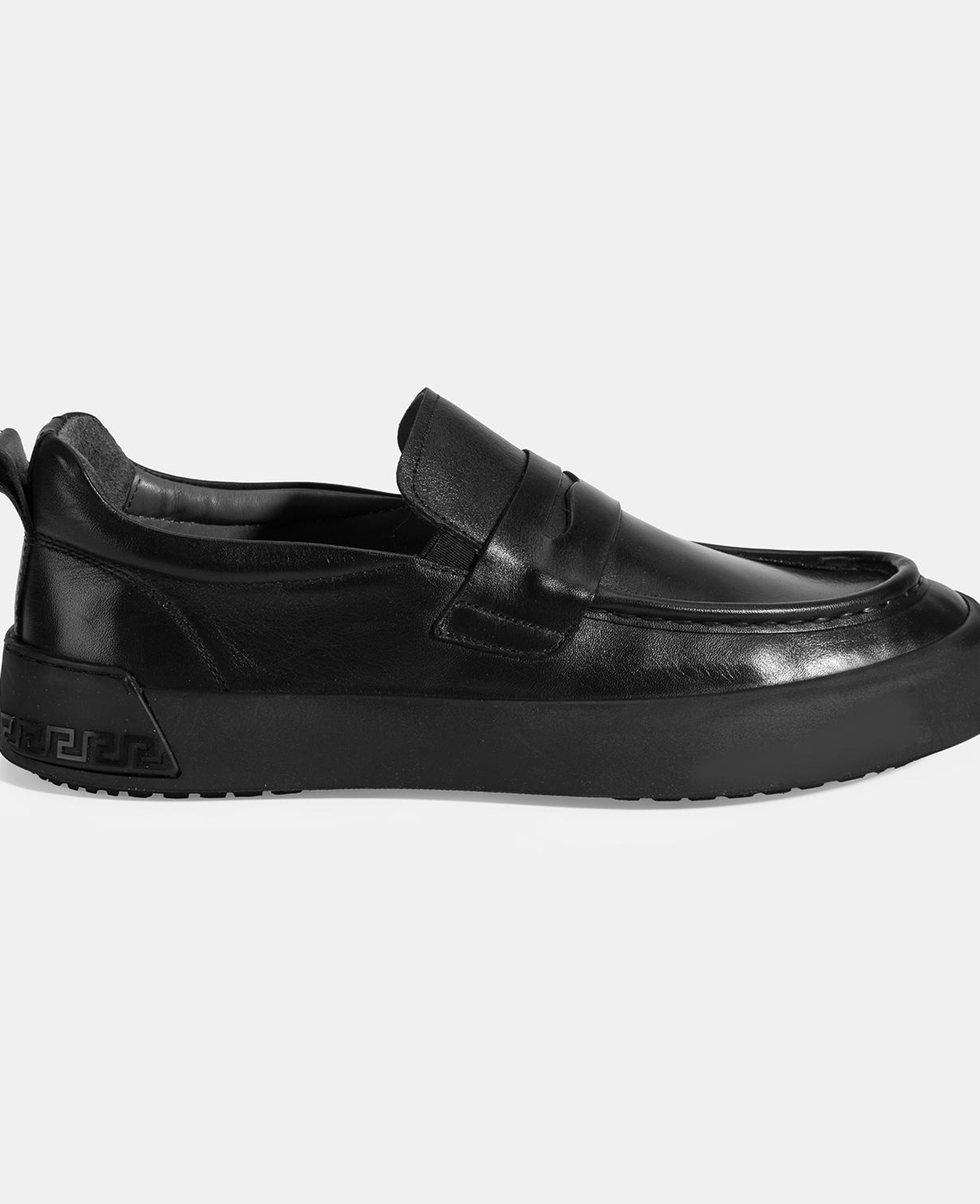 Erkek Siyah Deri Loafer