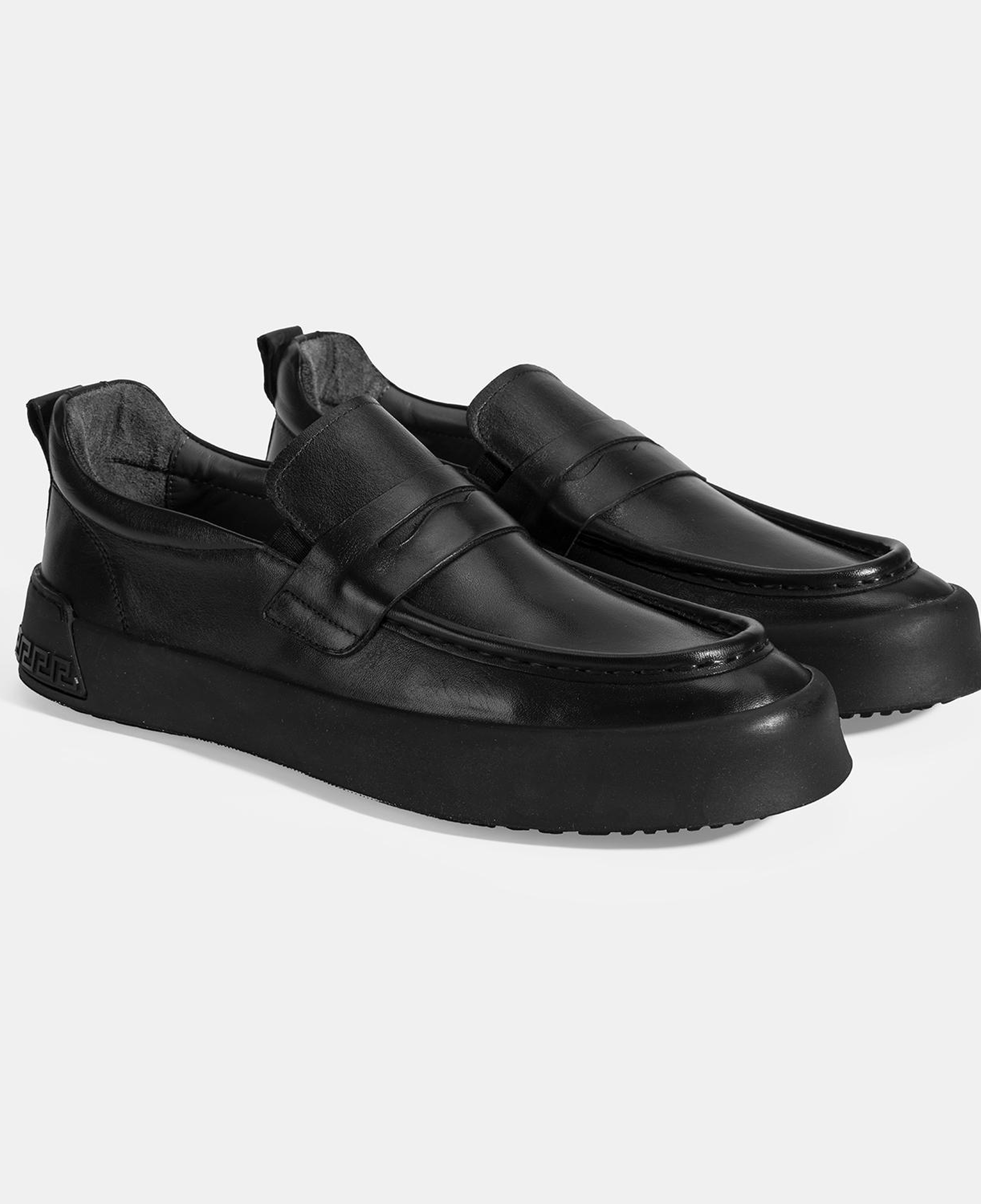 Erkek Siyah Deri Loafer