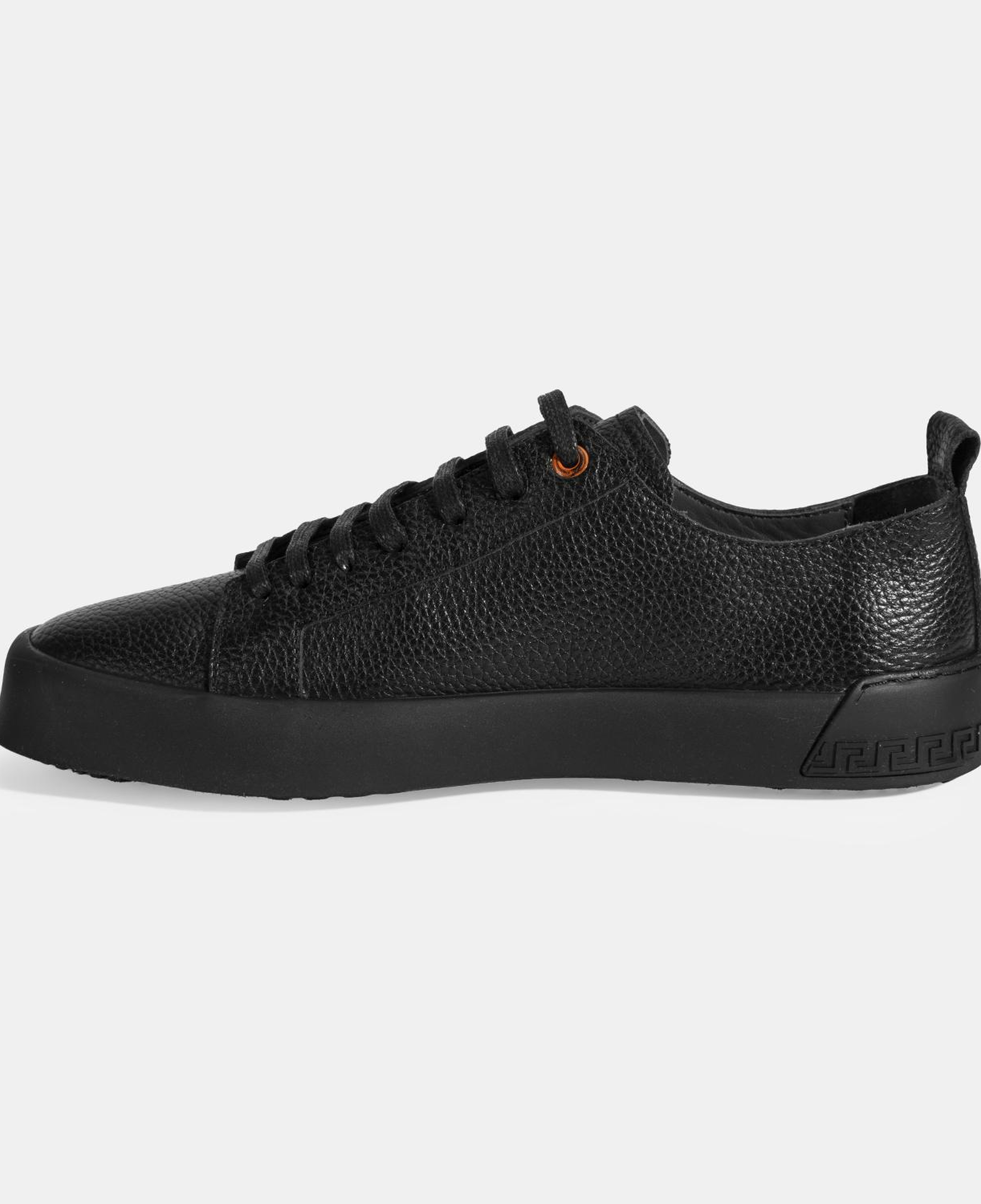 Erkek Siyah Bağcıklı Deri Günlük Ayakkabı