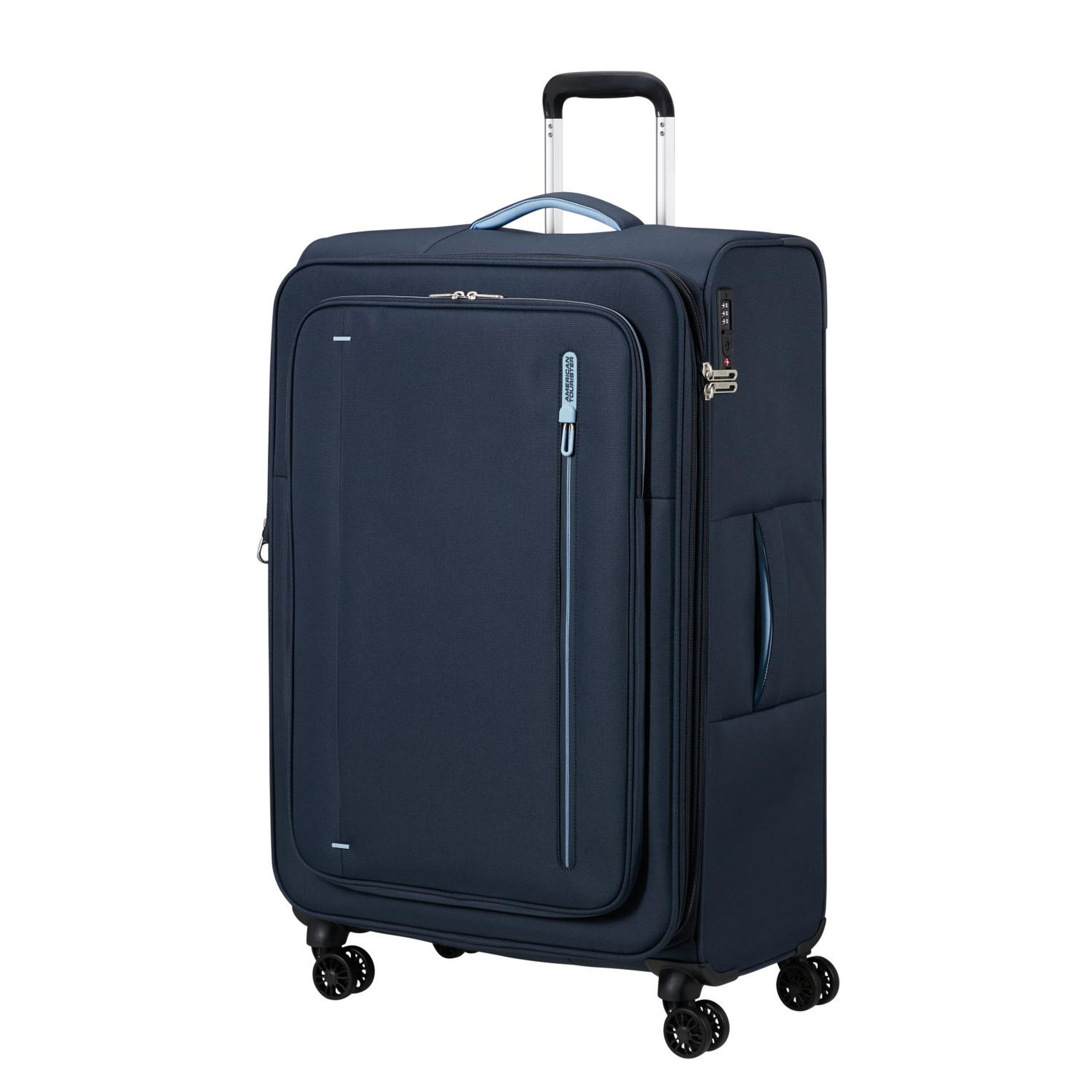 American Tourister Lacivert Cloudrider 4 Tekerlekli Büyük Boy Valiz 78 cm