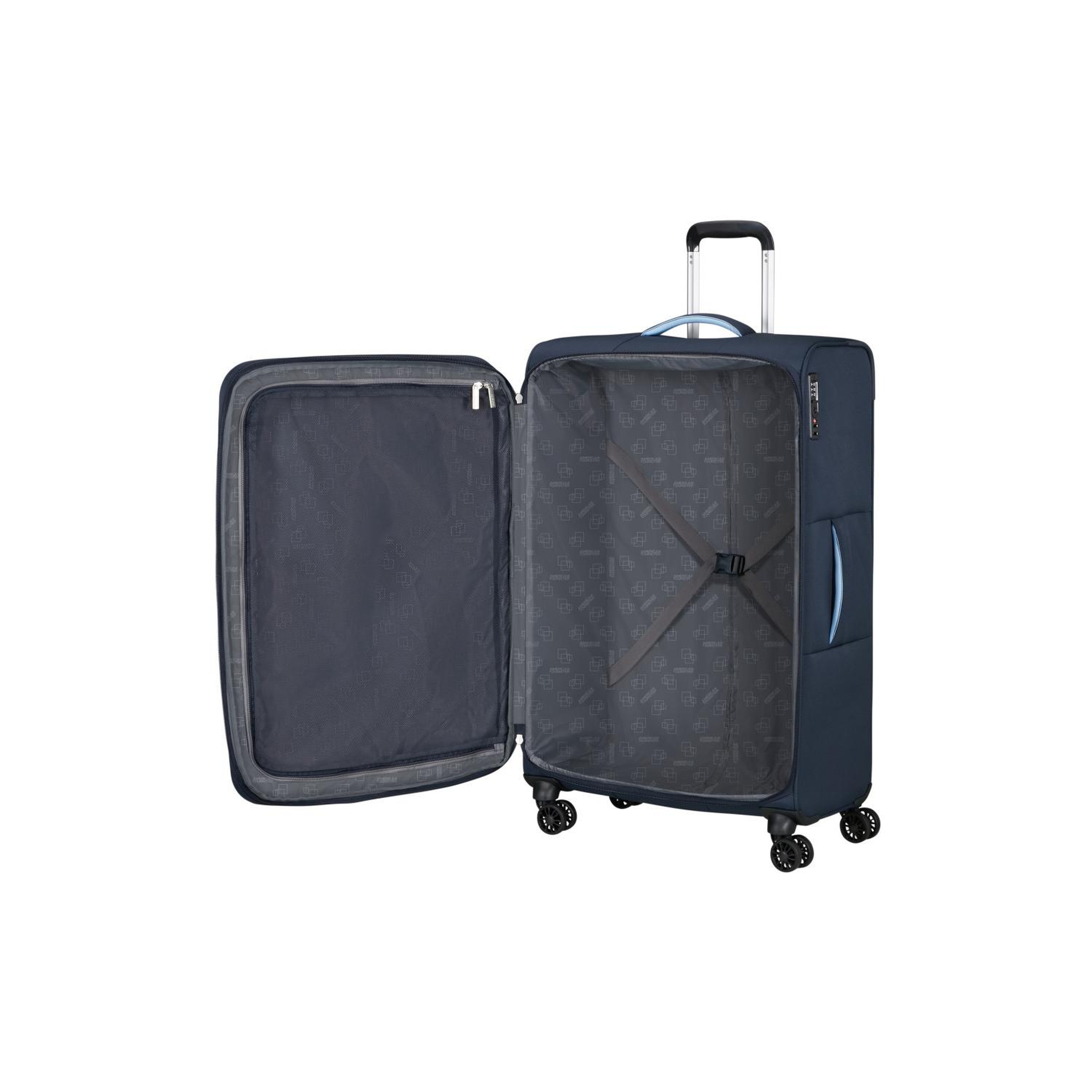 American Tourister Lacivert Cloudrider 4 Tekerlekli Büyük Boy Valiz 78 cm
