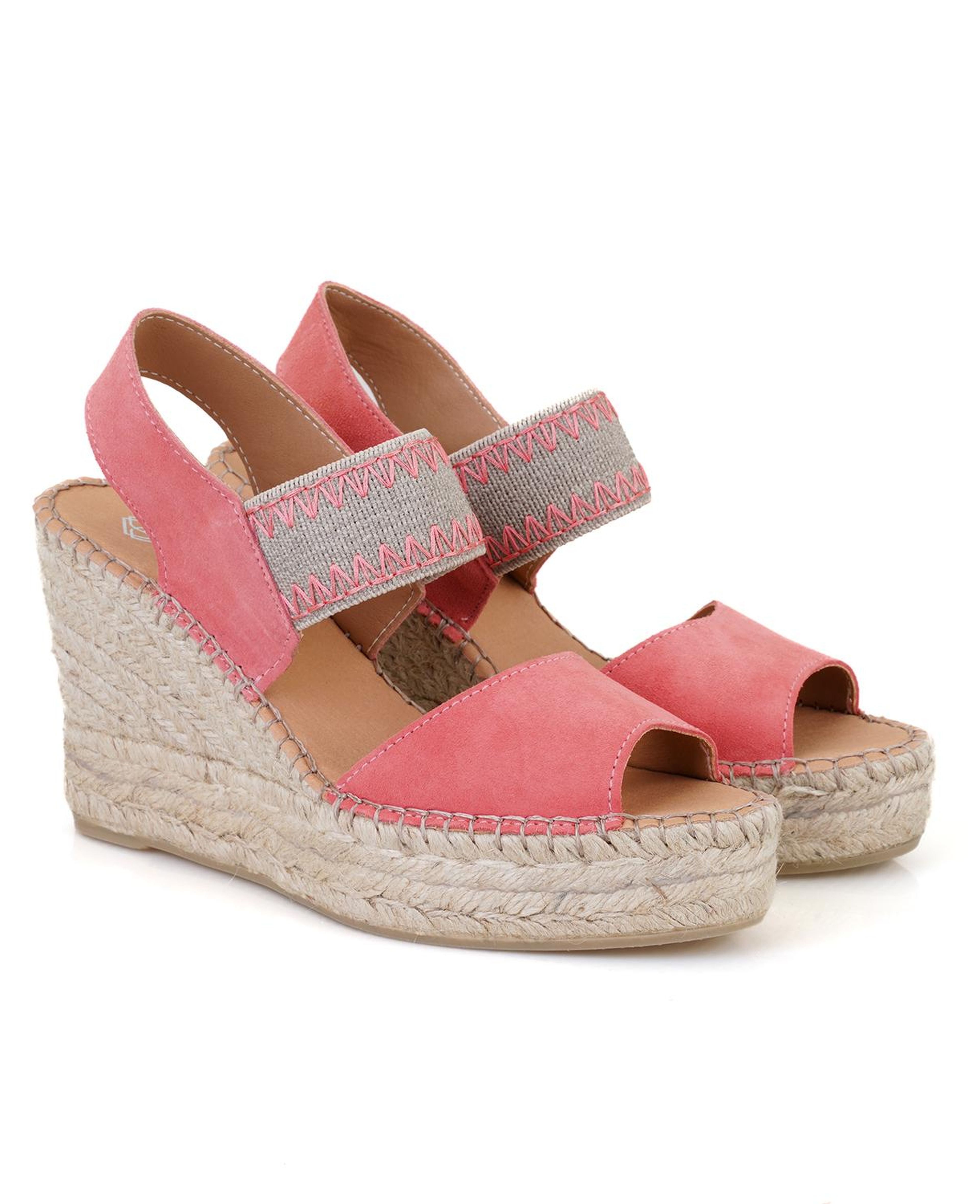 Kadın Pembe Dolgu Topuklu Espadril Sandalet