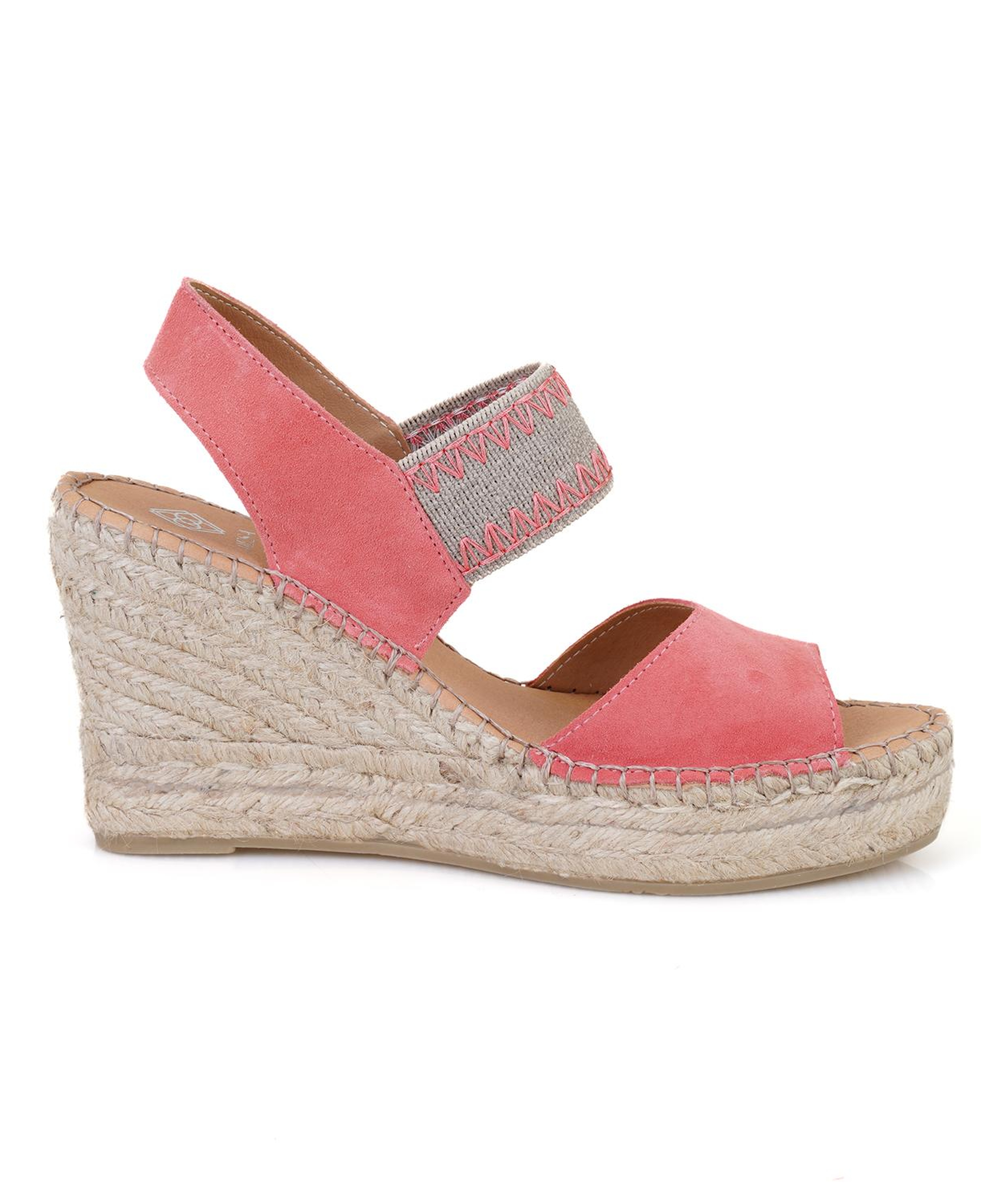 Kadın Pembe Dolgu Topuklu Espadril Sandalet