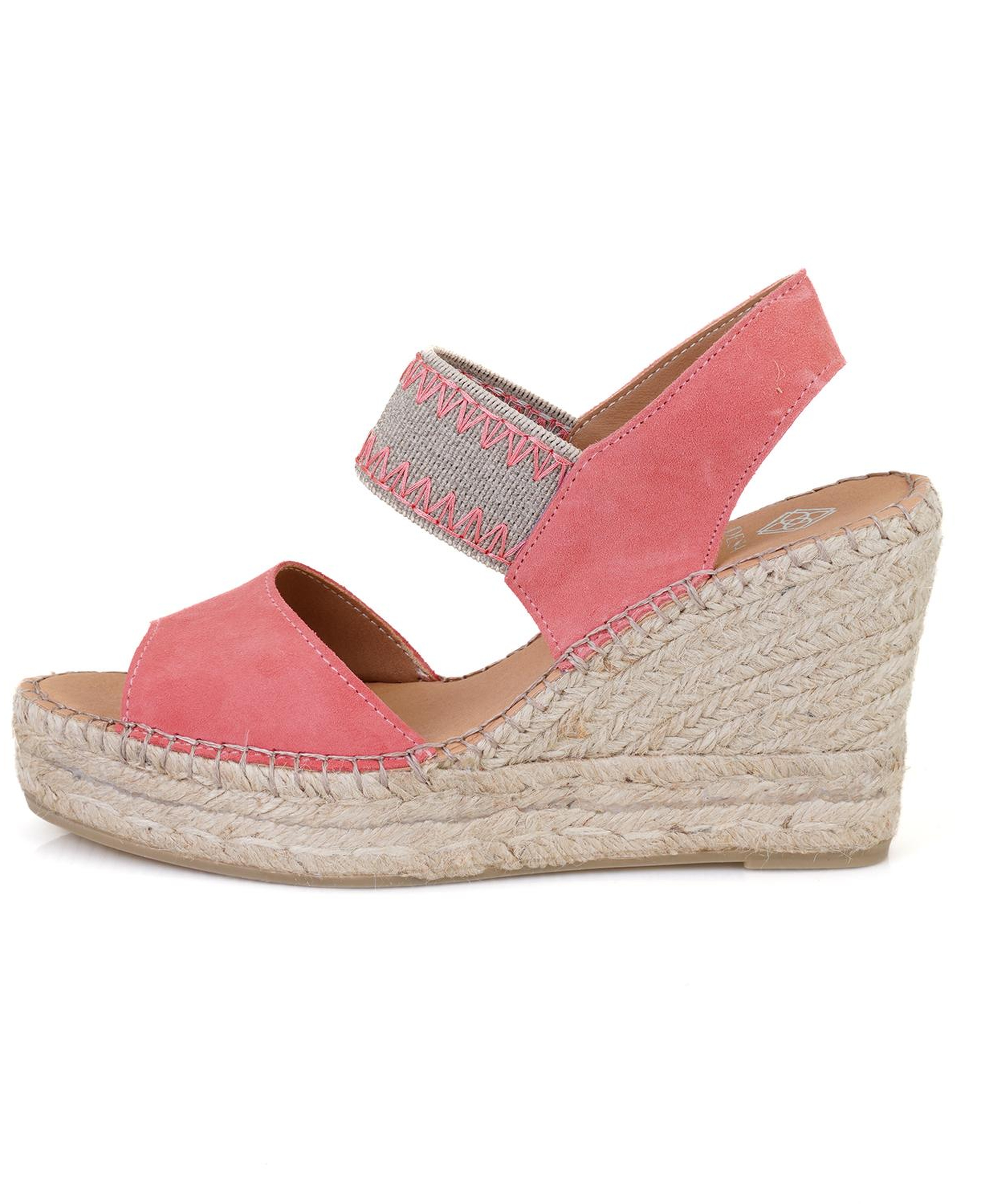 Kadın Pembe Dolgu Topuklu Espadril Sandalet
