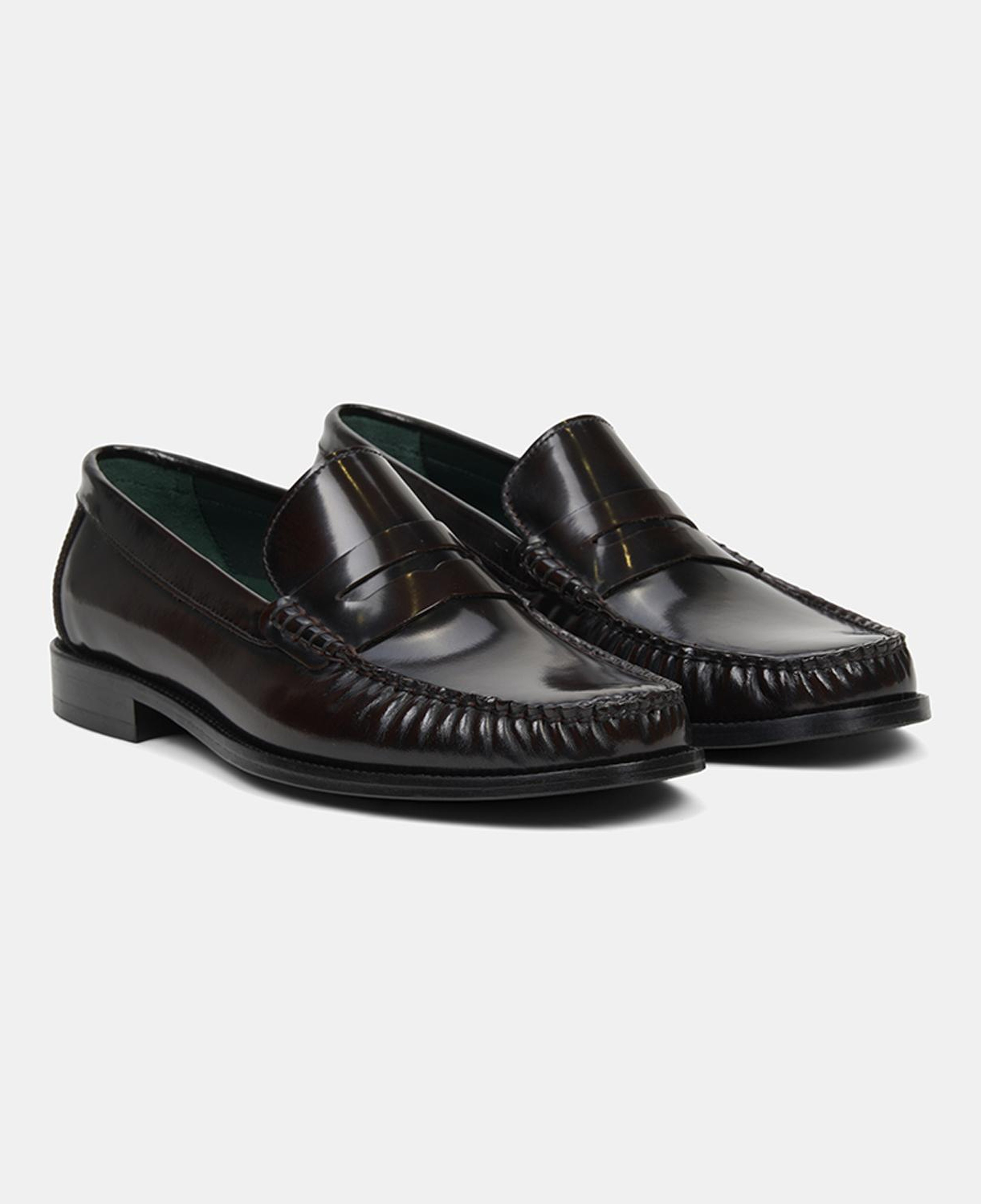 Erkek Bordo Klasik Deri Loafer
