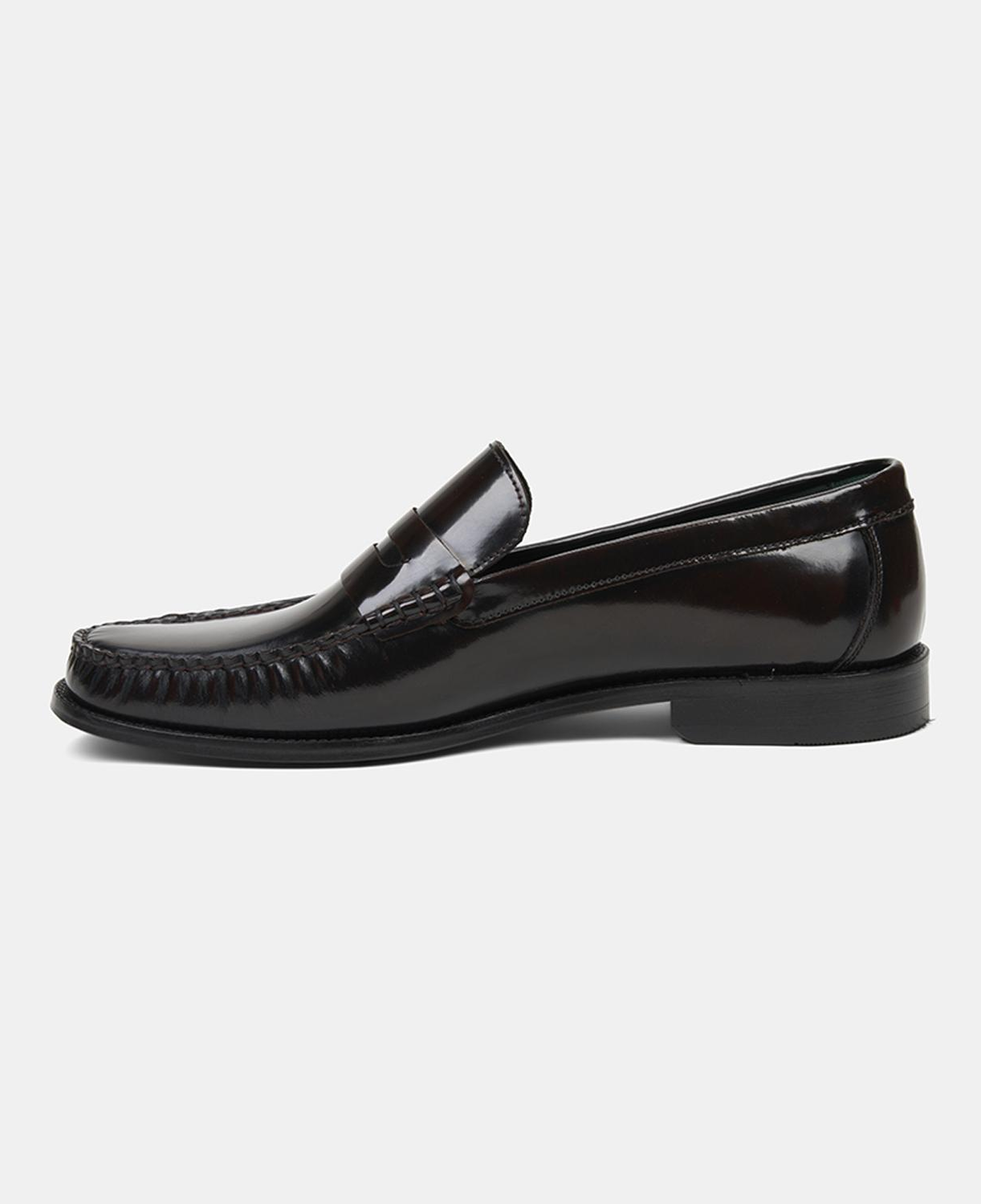 Erkek Bordo Klasik Deri Loafer