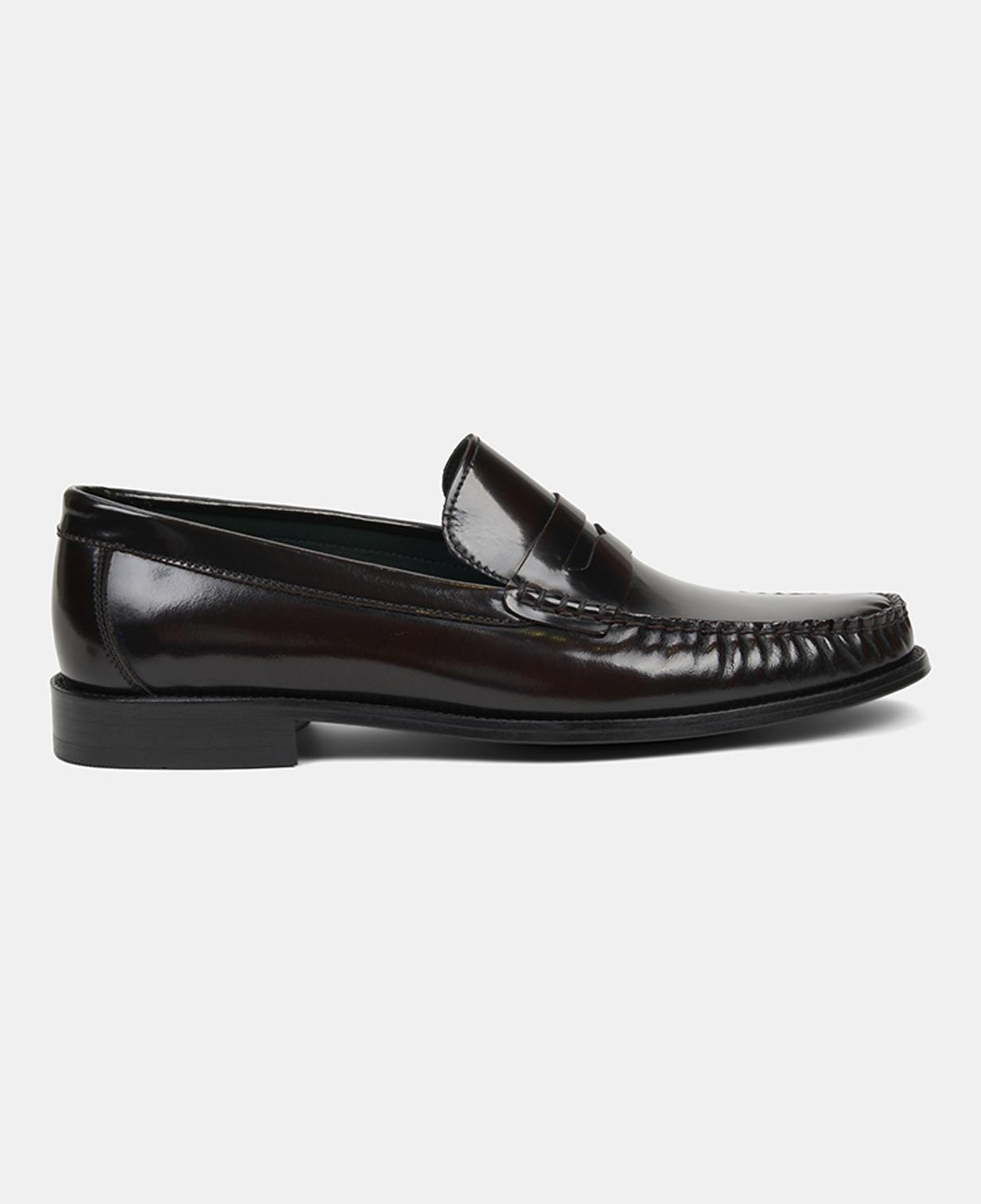 Erkek Bordo Klasik Deri Loafer