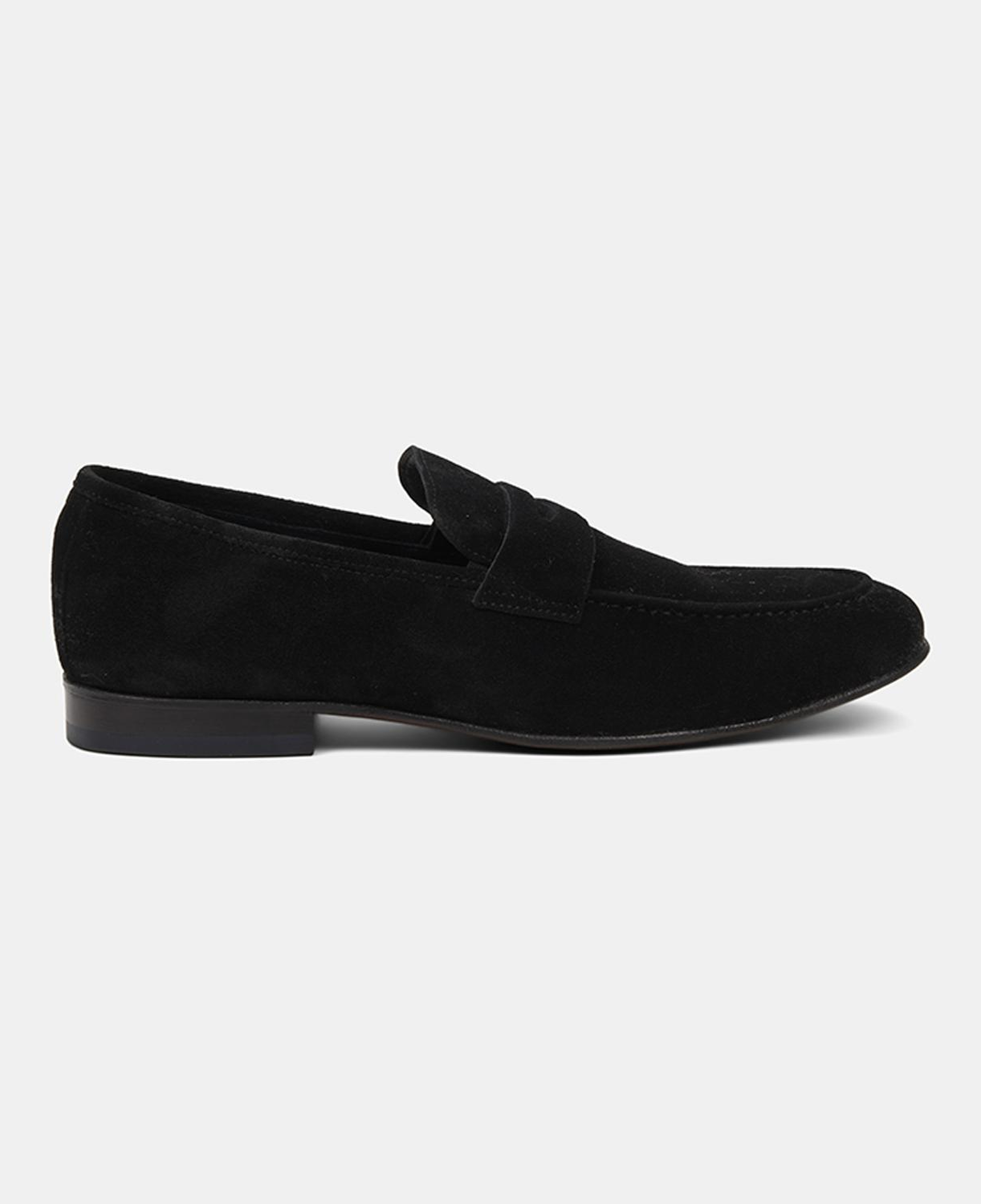 Erkek Siyah Klasik Süet Loafer