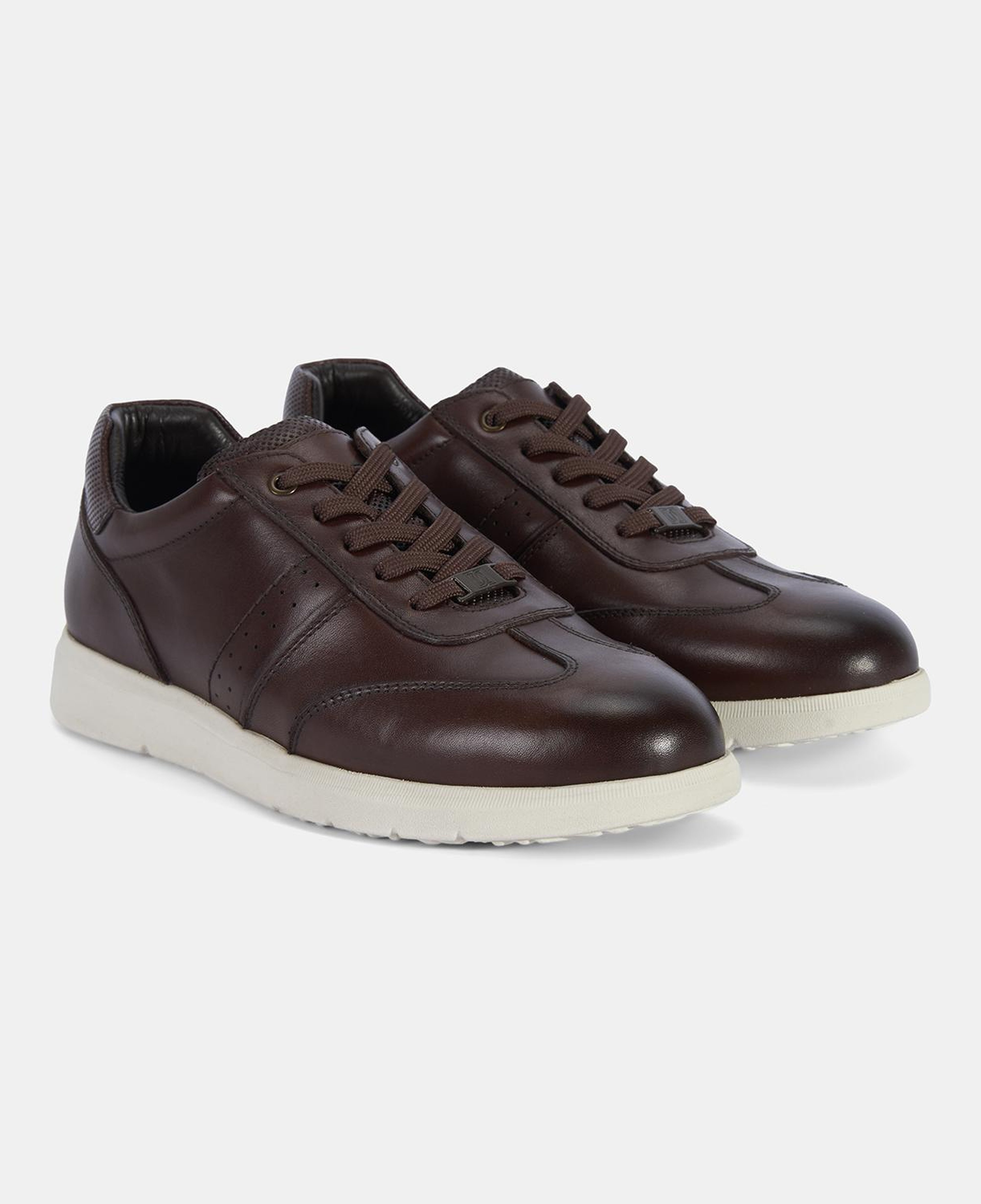Erkek Kahve DesaComfort Deri Sneaker