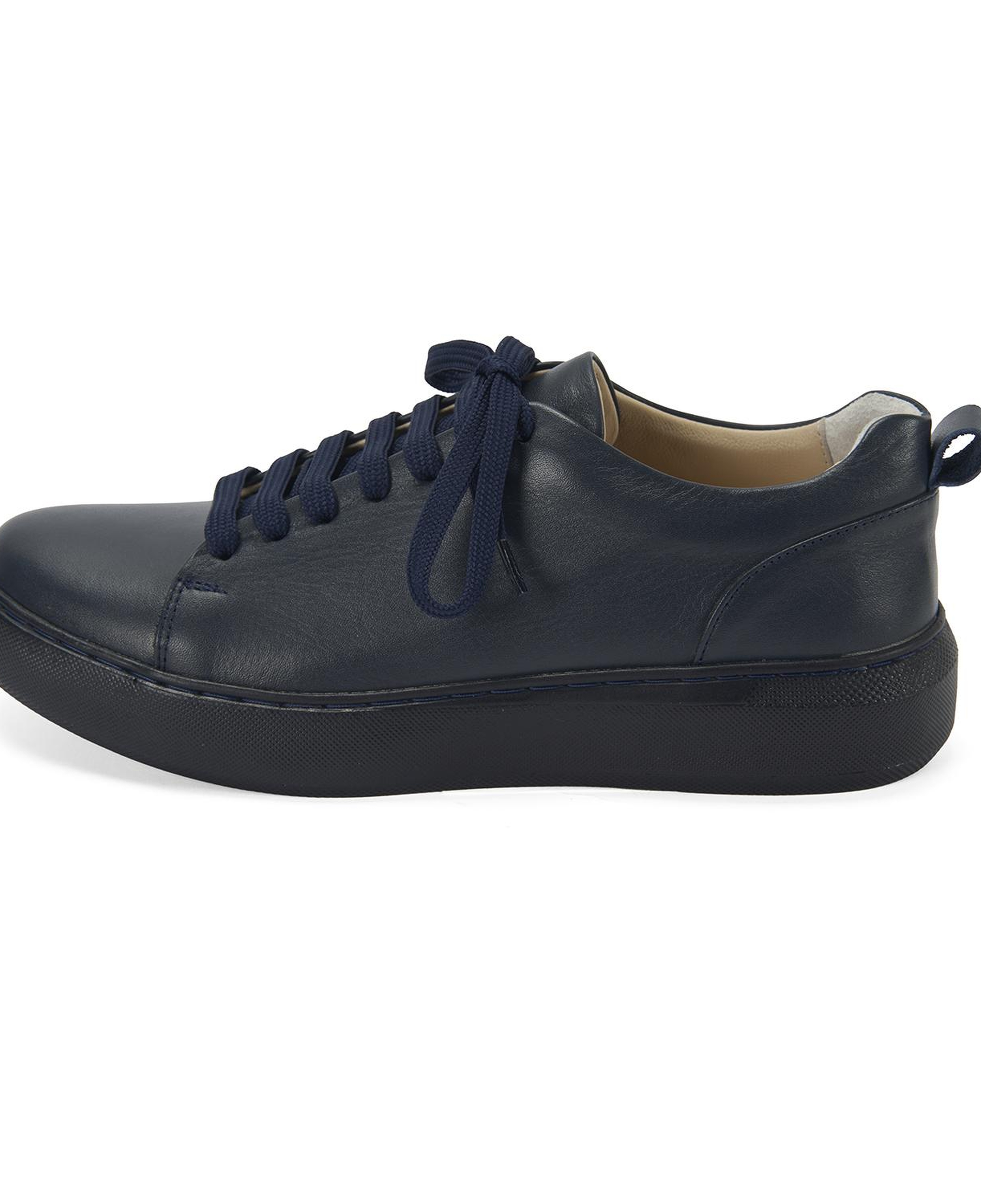 Kadın Lacivert Deri Spor Ayakkabı