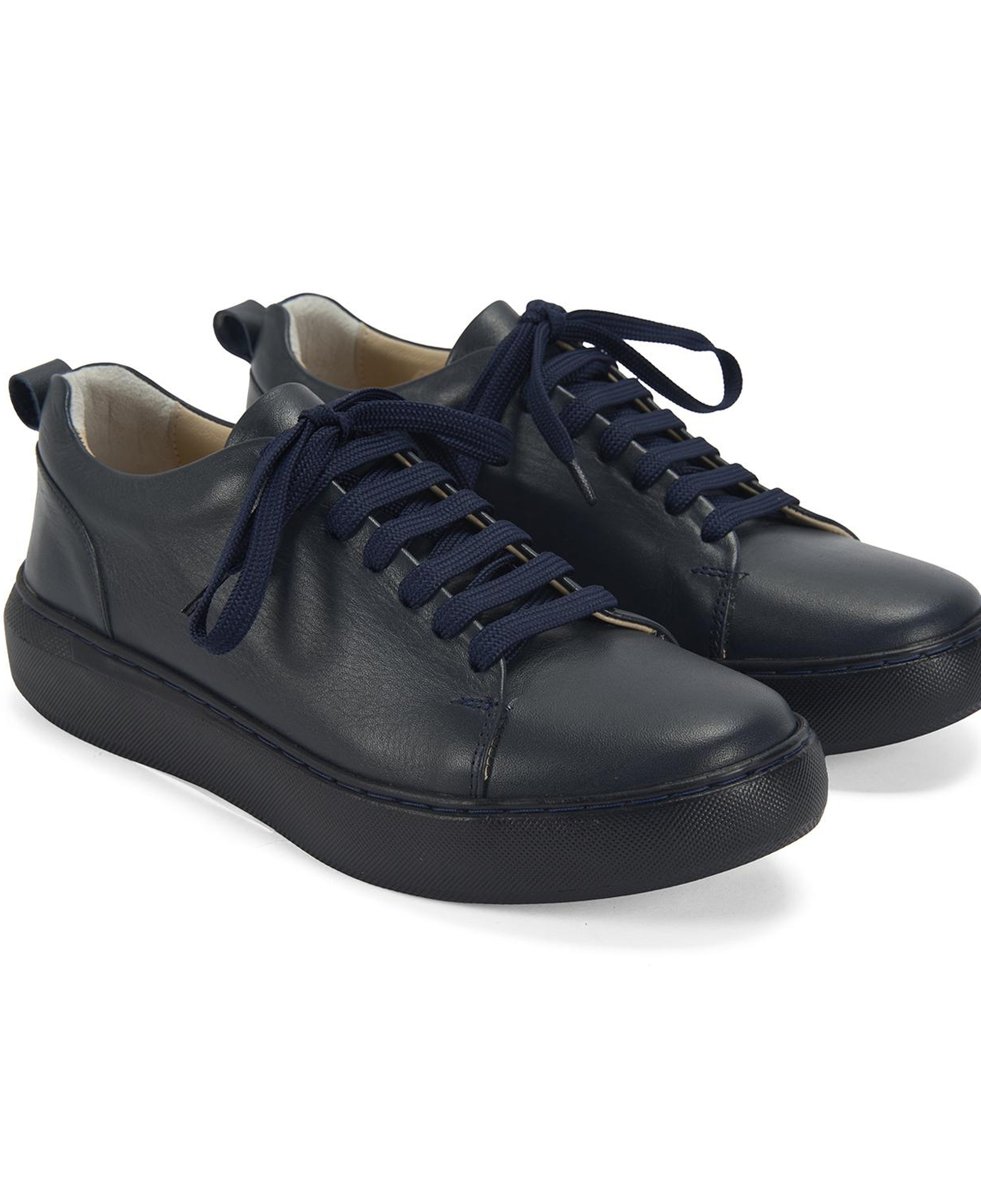 Kadın Lacivert Deri Spor Ayakkabı