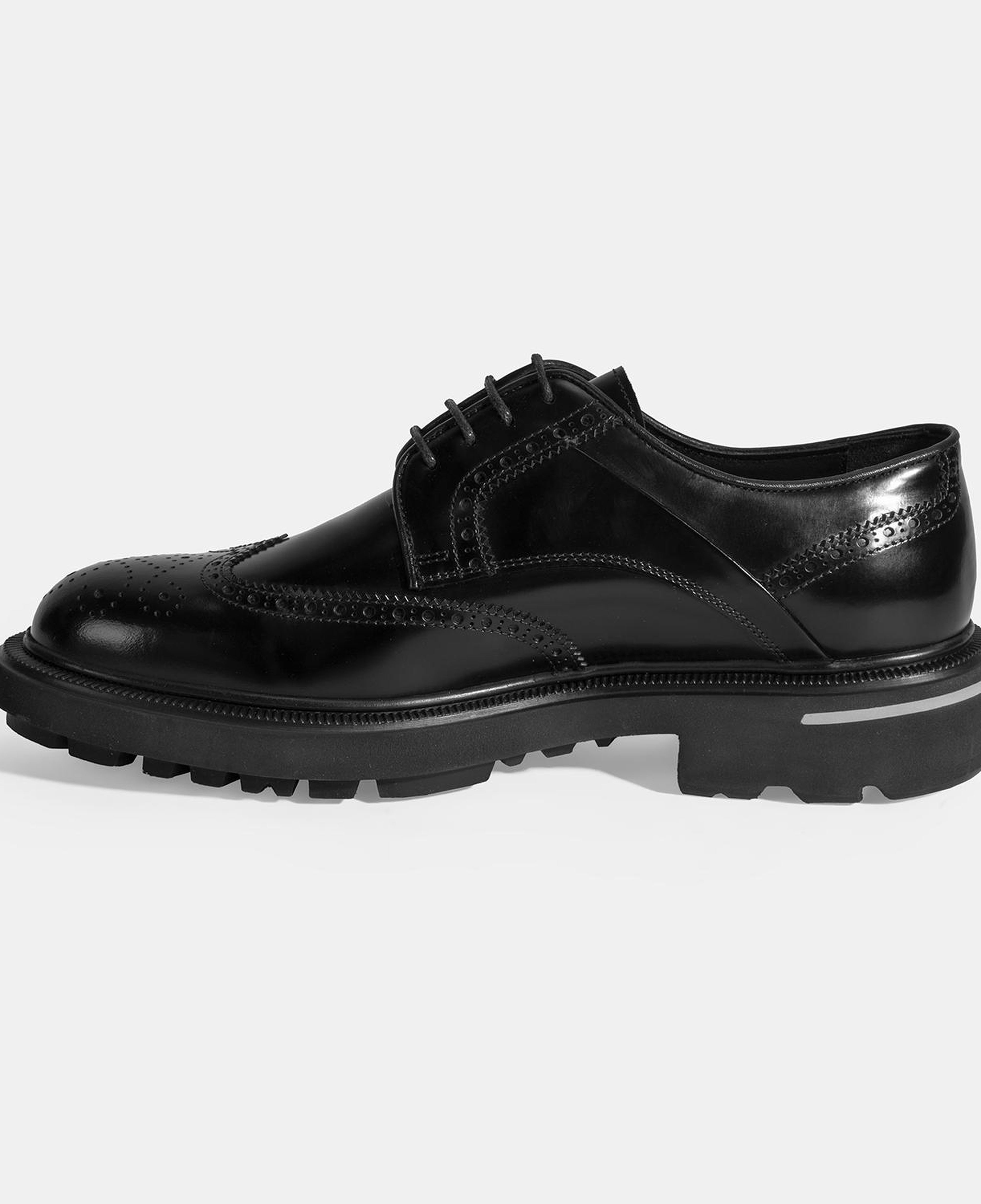 Erkek Siyah Bağcıklı Klasik Deri Ayakkabı