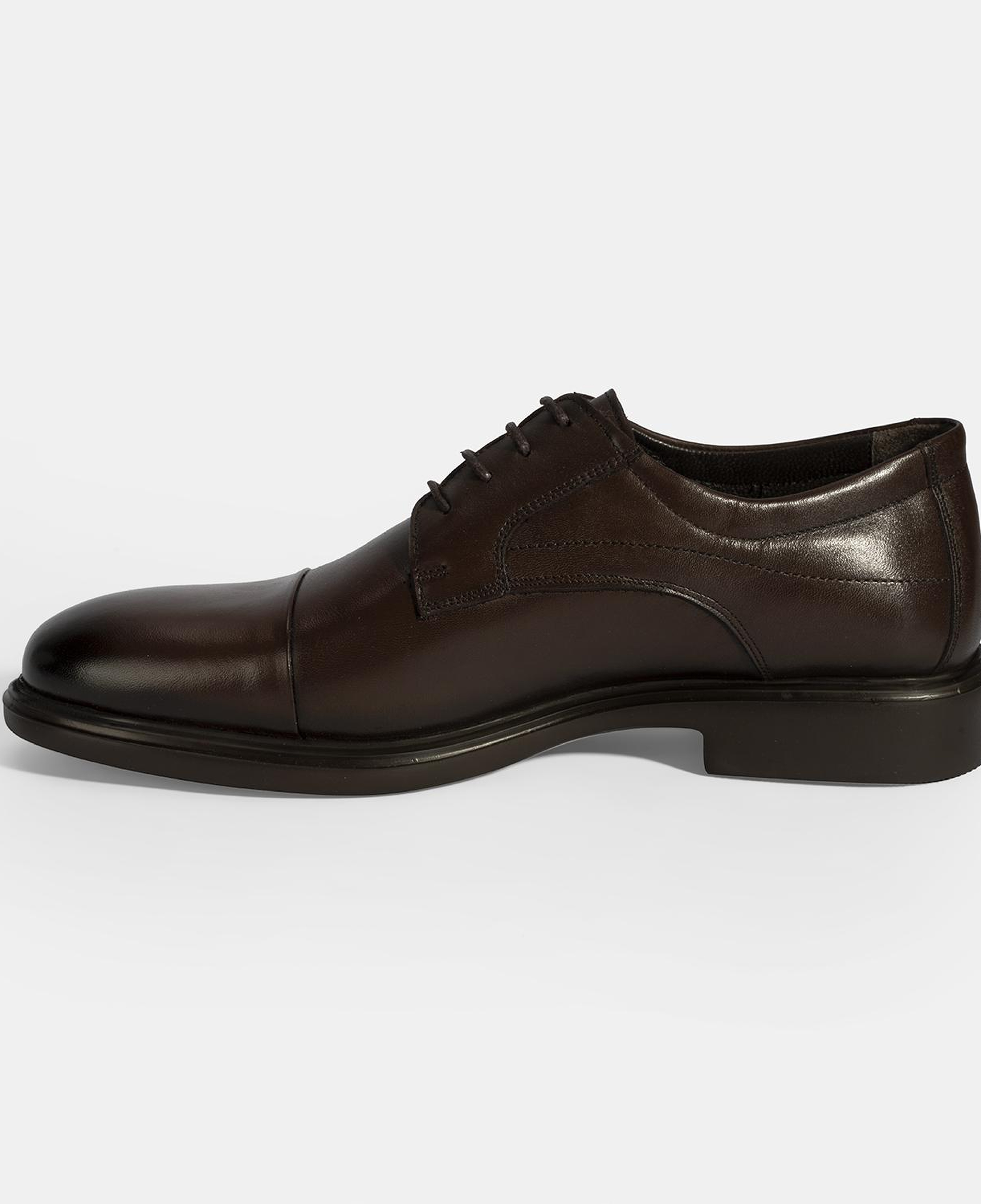 Erkek Kahve Bağcıklı Deri Klasik Ayakkabı