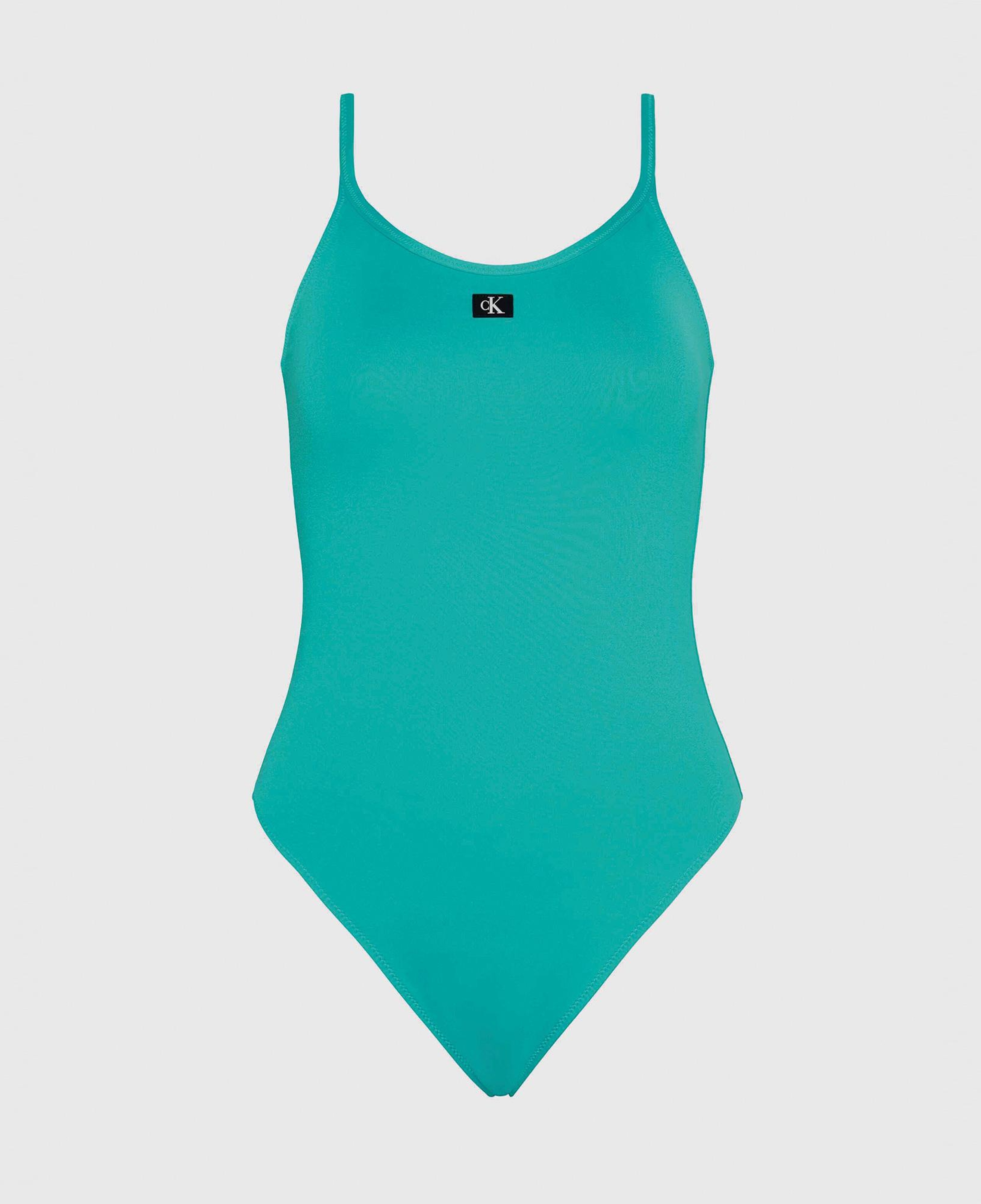 Calvin Klein Monogram Kadın Mavi Mayo