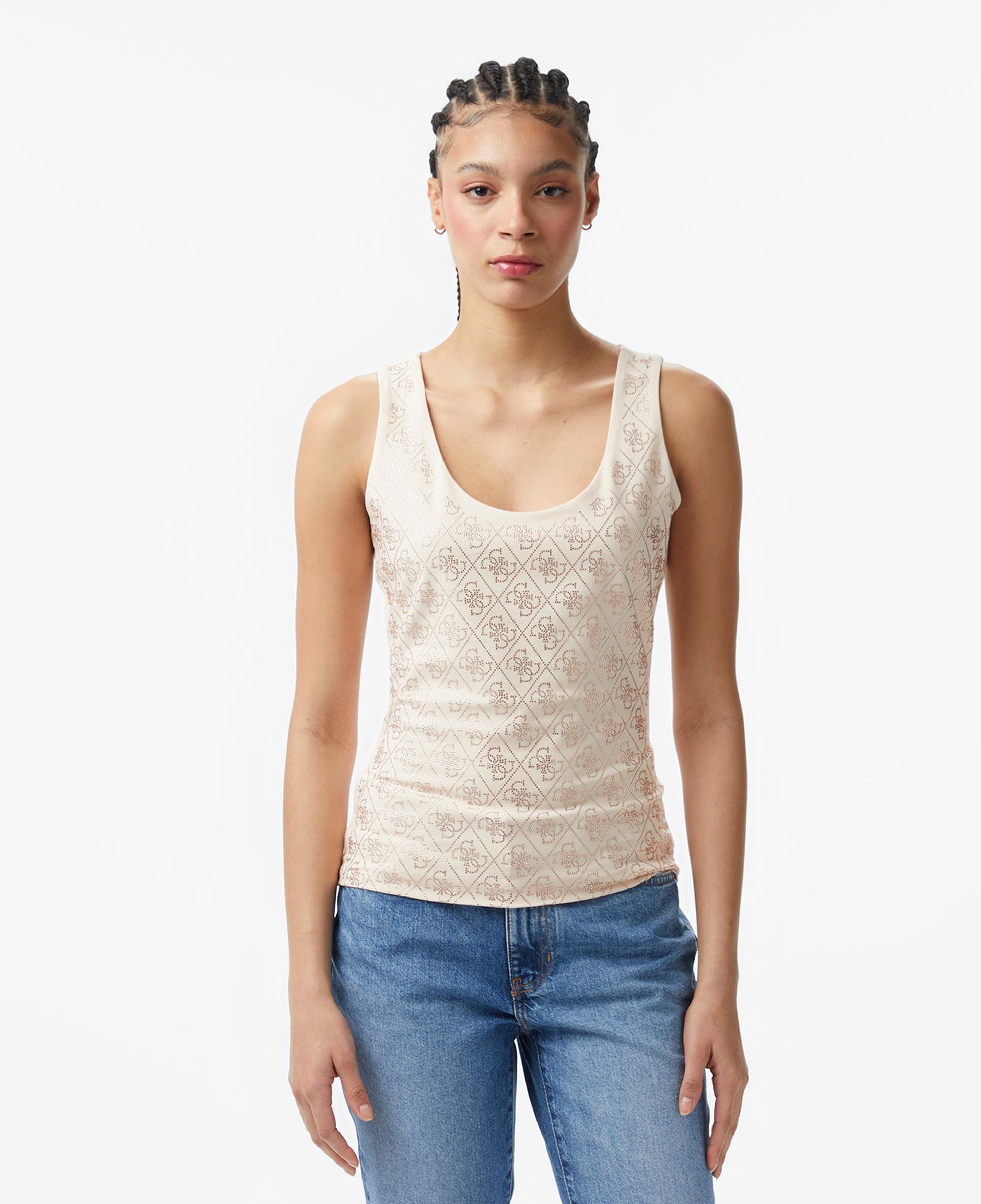 Guess Kadın Ekru T-Shirt