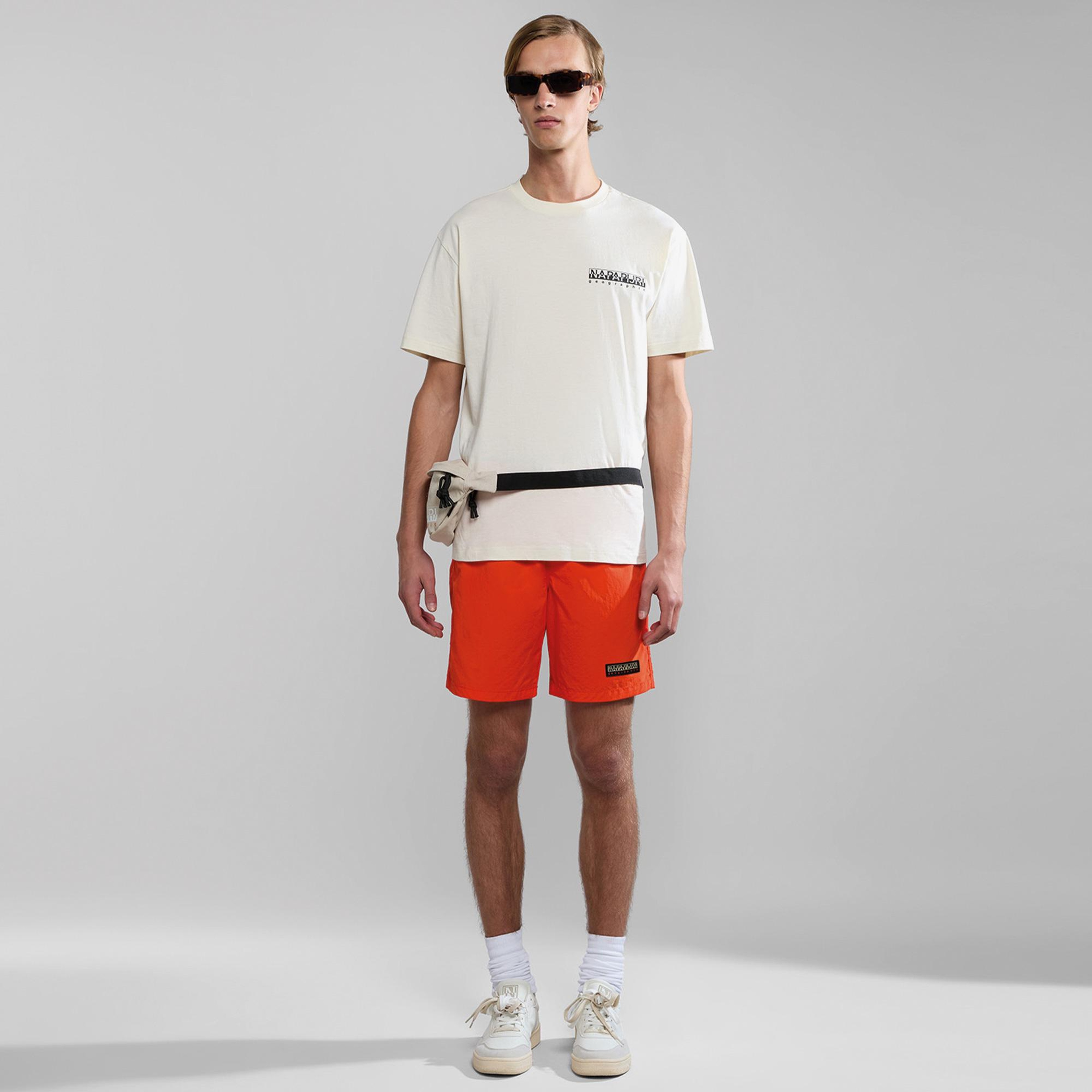 Napapijri V-Iaato Erkek Turuncu Mayo