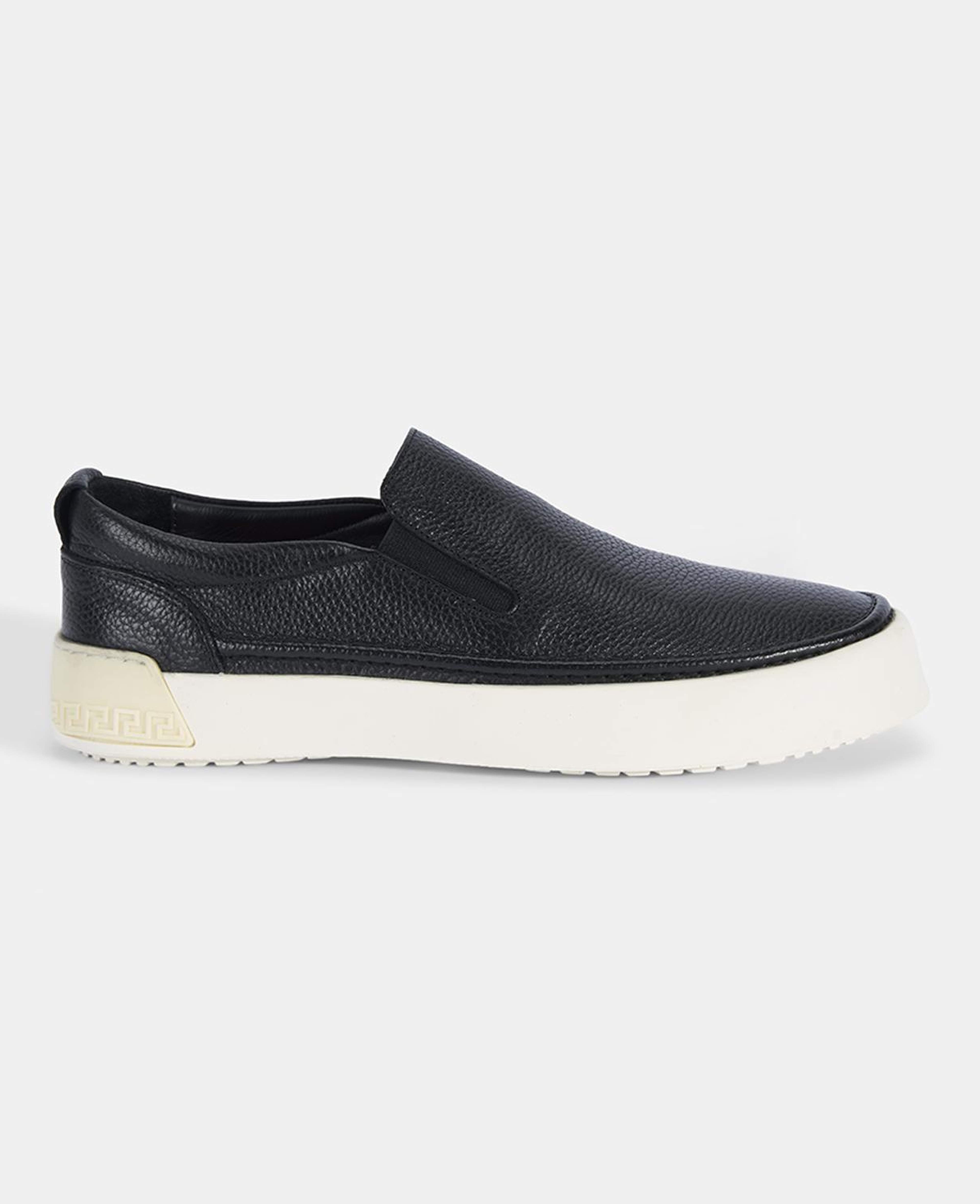 Erkek Siyah Slip-On Deri Loafer