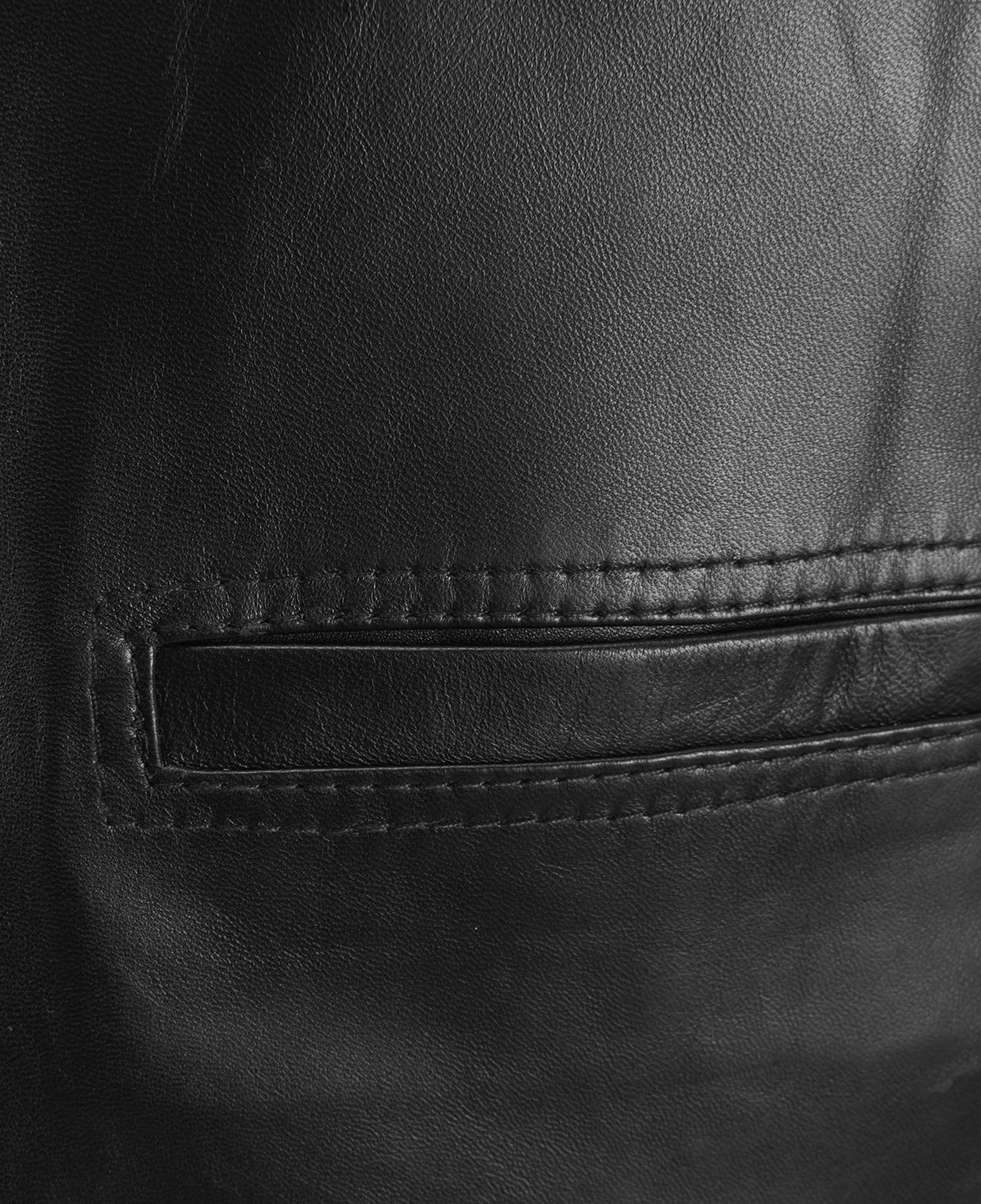 Aditsan Siyah Erkek Deri Yelek