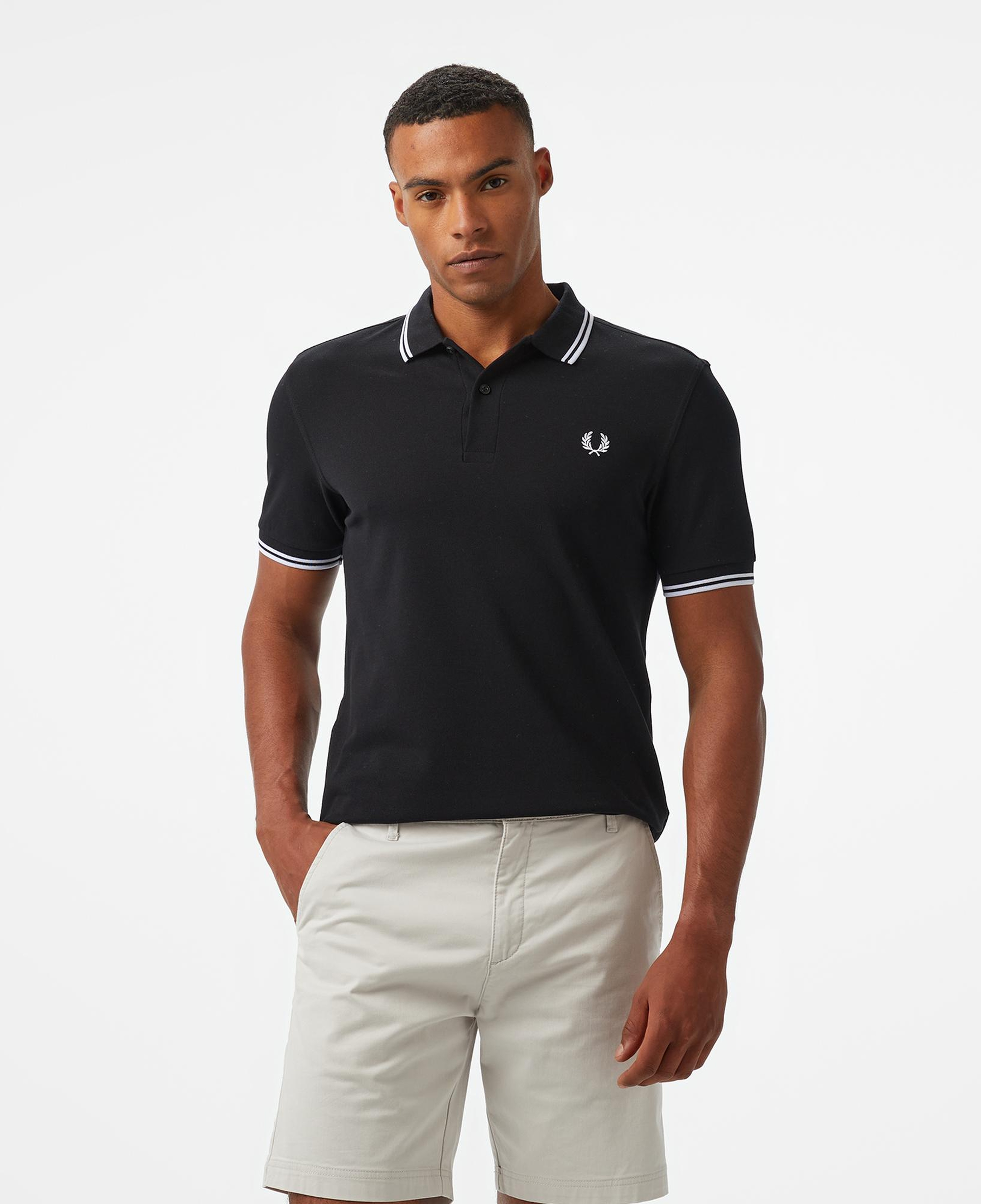 Fred Perry Twin Tipped Erkek Siyah T-Shirt