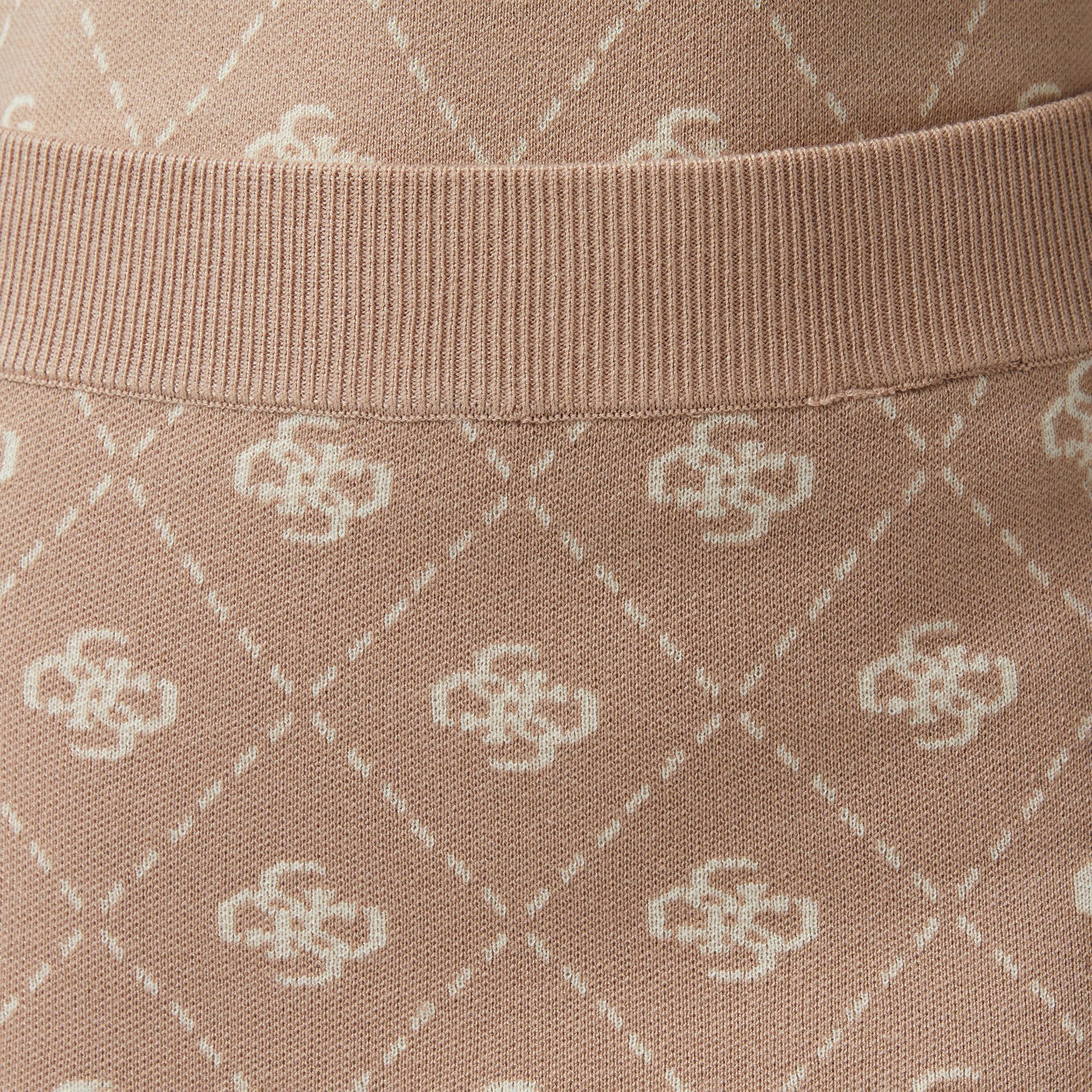 Guess Sarah Yün Karışımlı Tailored Fit Kadın Krem Etek