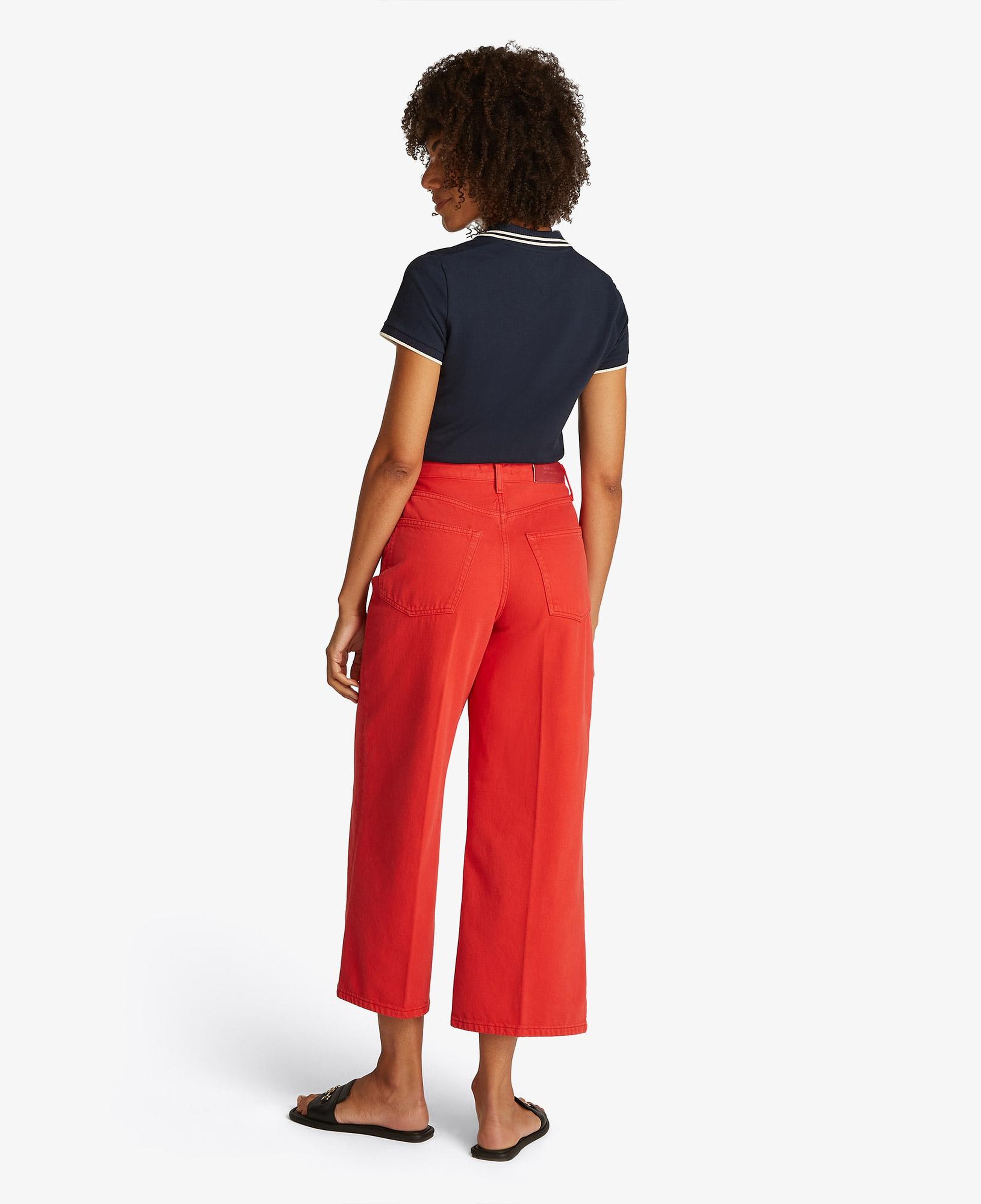 Tommy Hilfiger Wide Leg Hw A Clr Kadın Kırmızı Jean