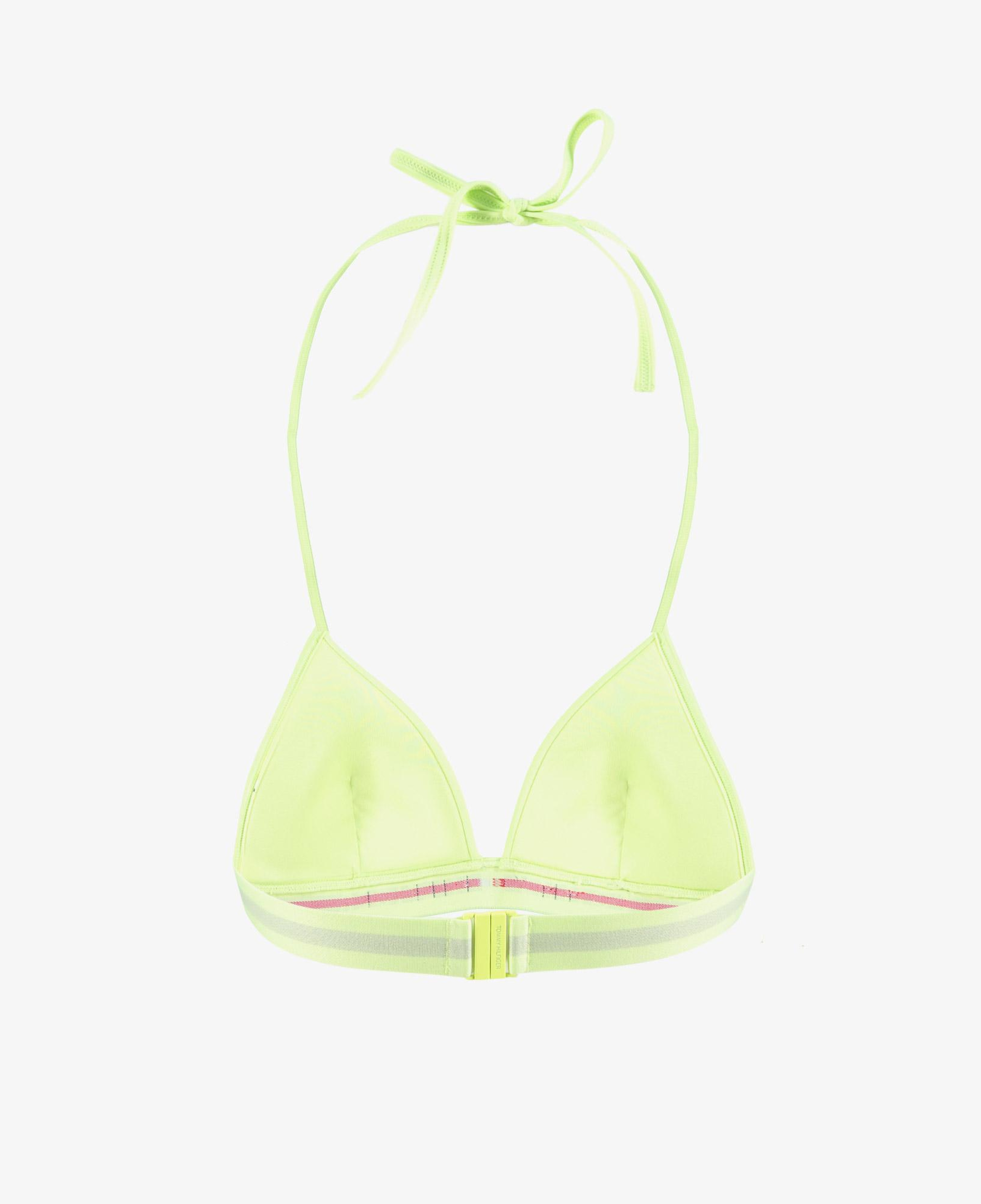 Tommy Hilfiger Triangle Fixed Foam Kadın Yeşil Bikini Üstü