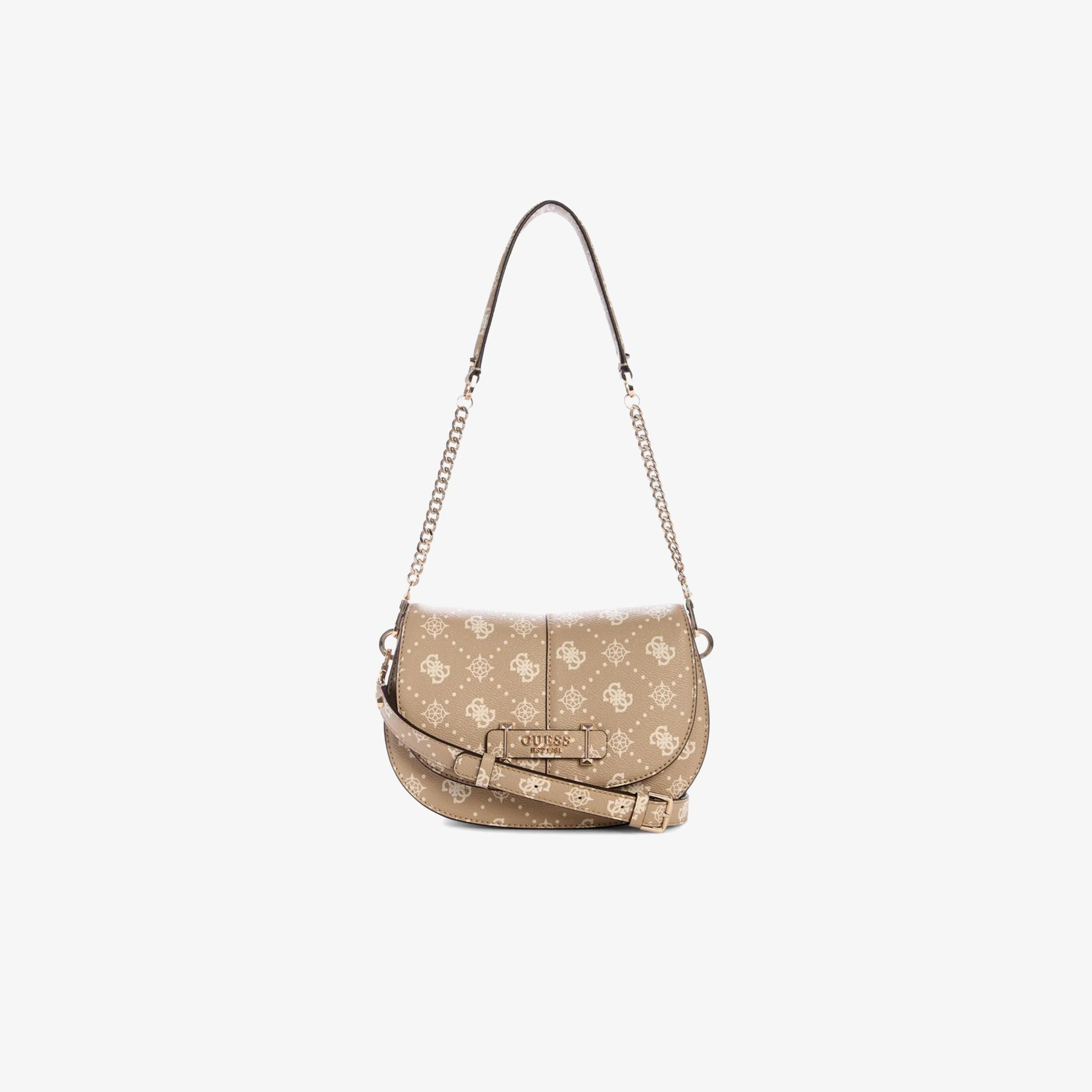 Guess Emelie Logo Kadın Bej Omuz Çantası