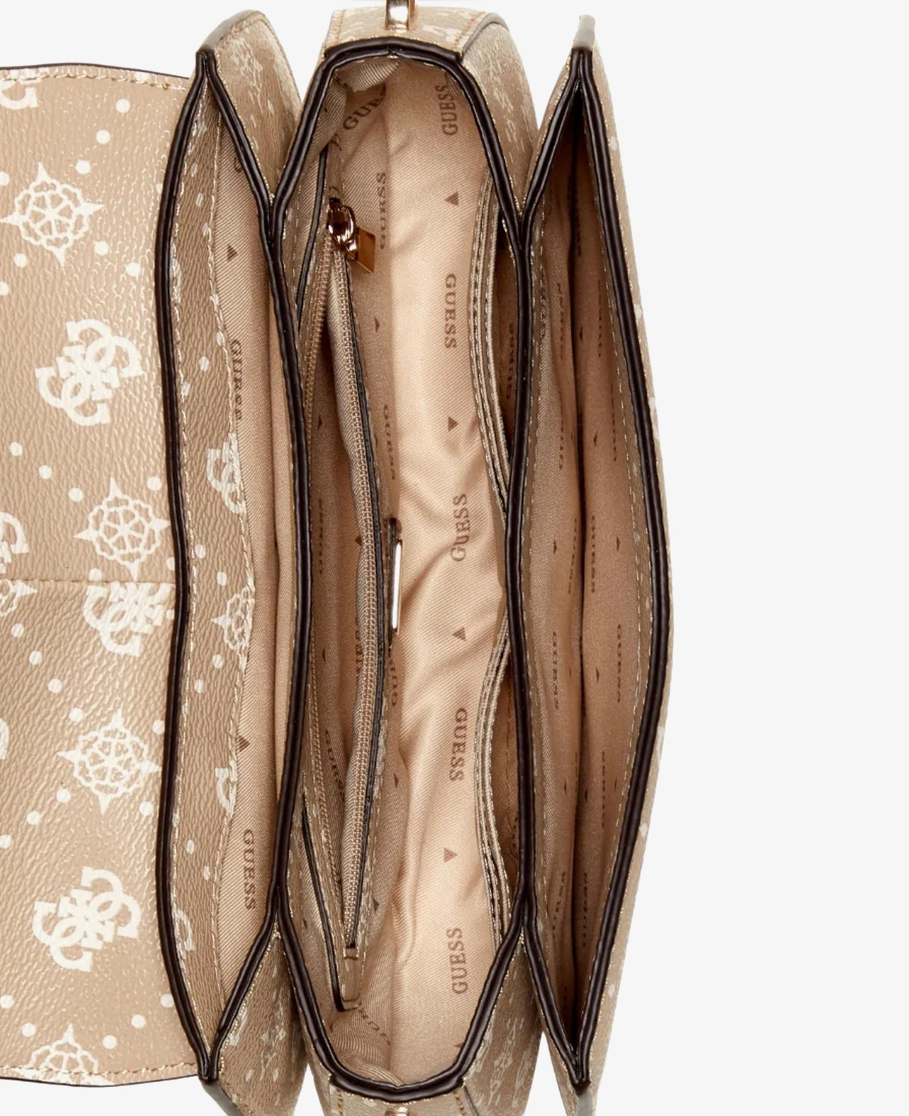 Guess Emelie Logo Kadın Bej Omuz Çantası