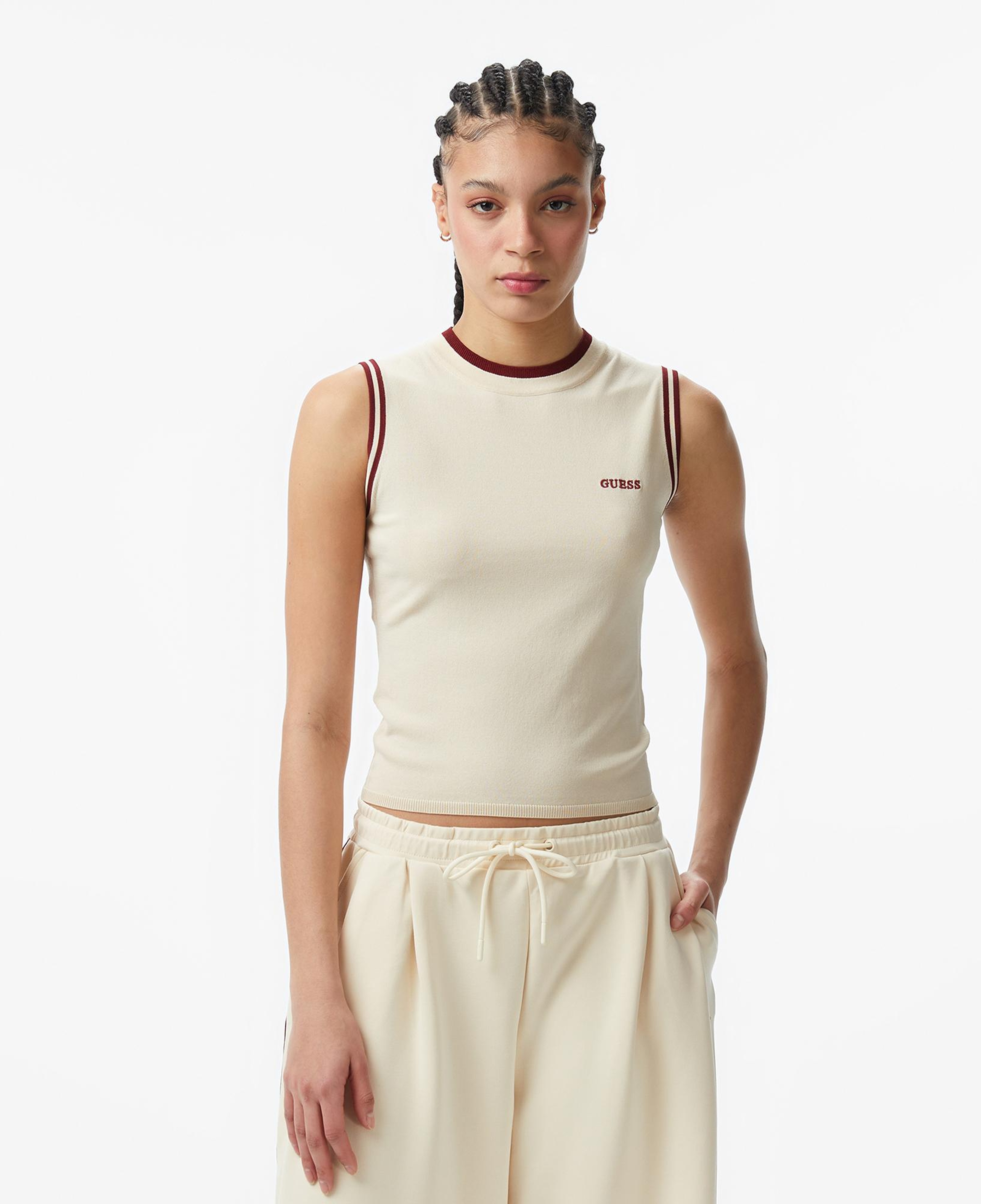 Guess Gabry Aktif Kadın Krem Sweatshirt