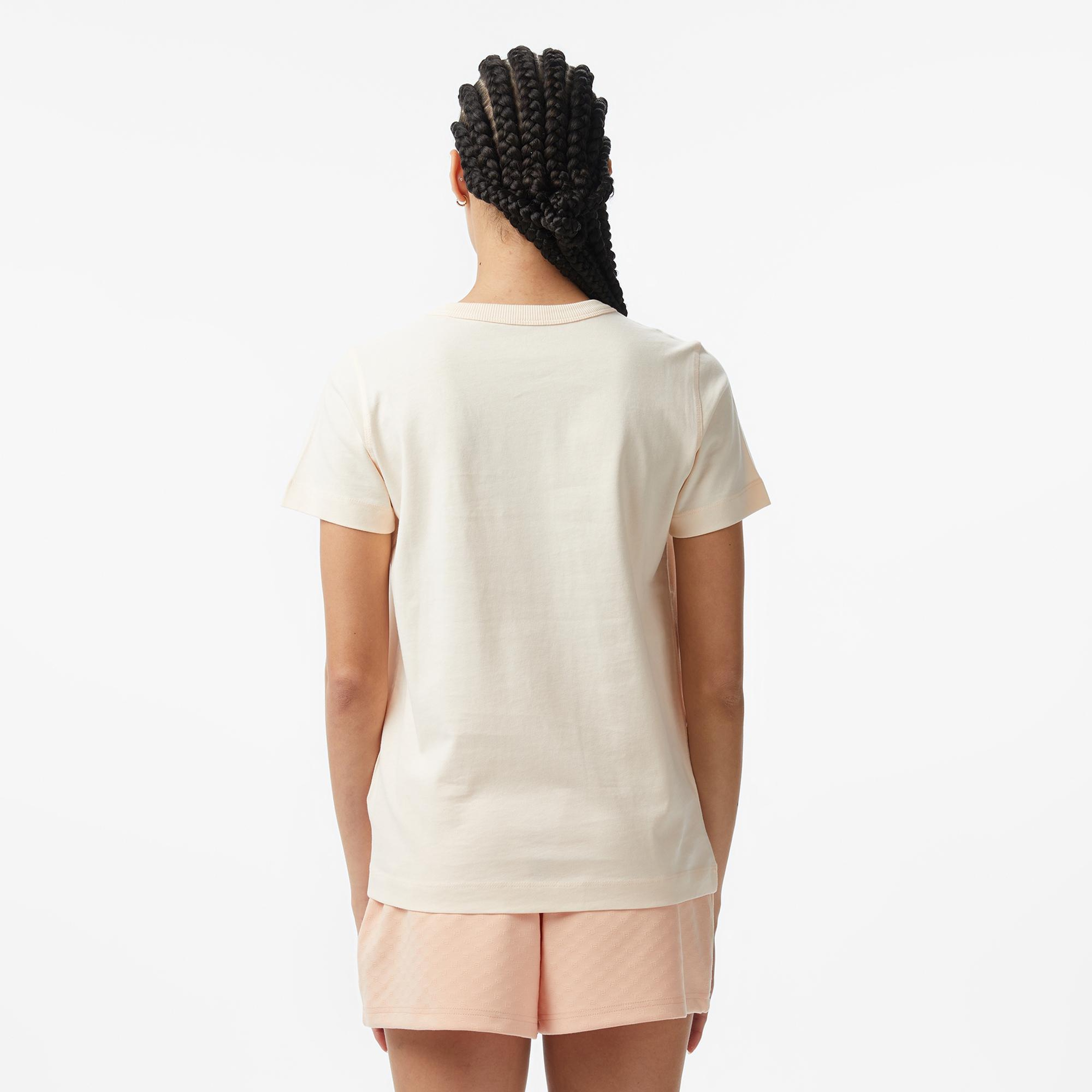 Guess Boxy Fit Kadın Ekru T-Shirt