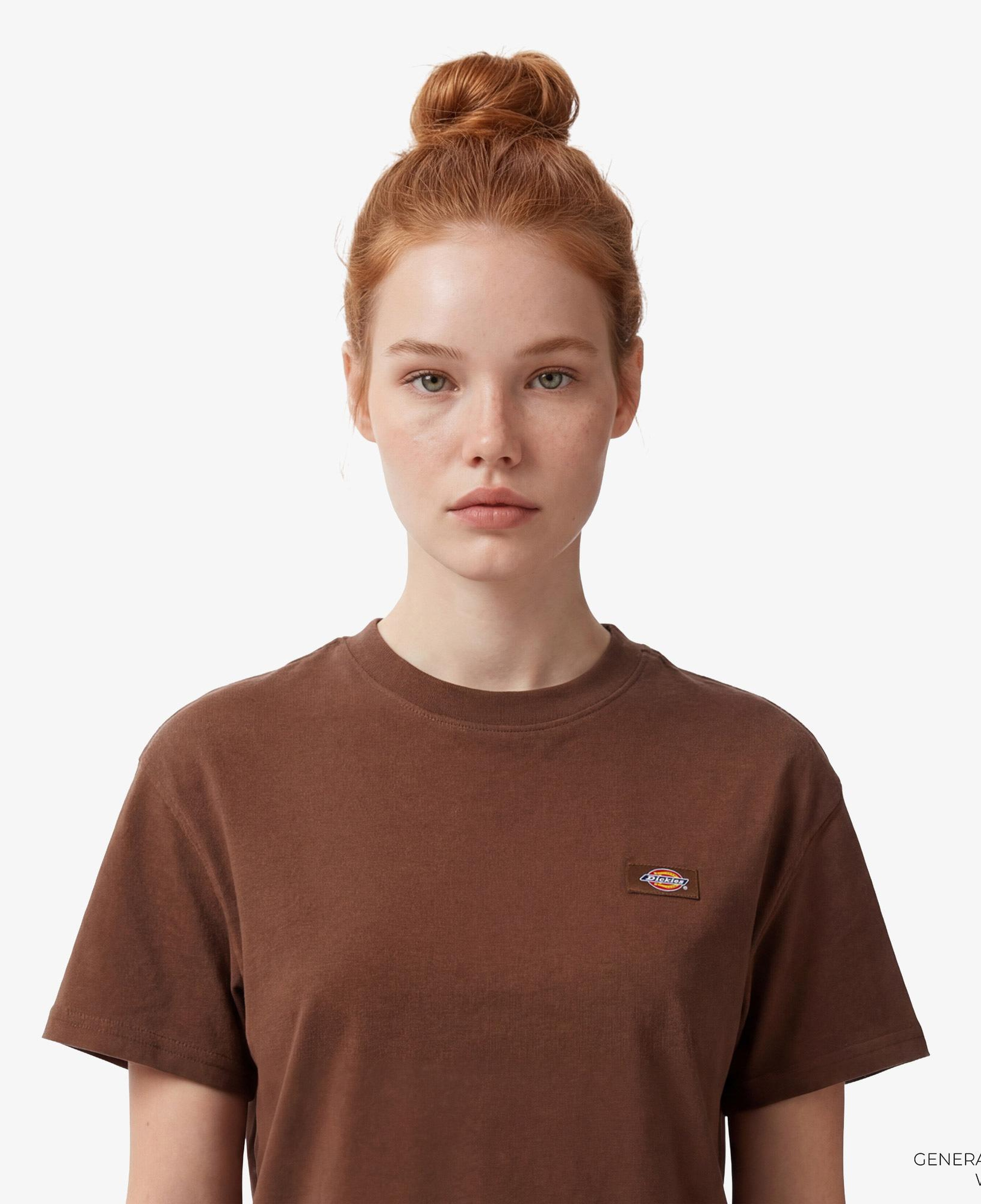 Dickies Oakport Boxy Kadın Kahverengi T-Shirt