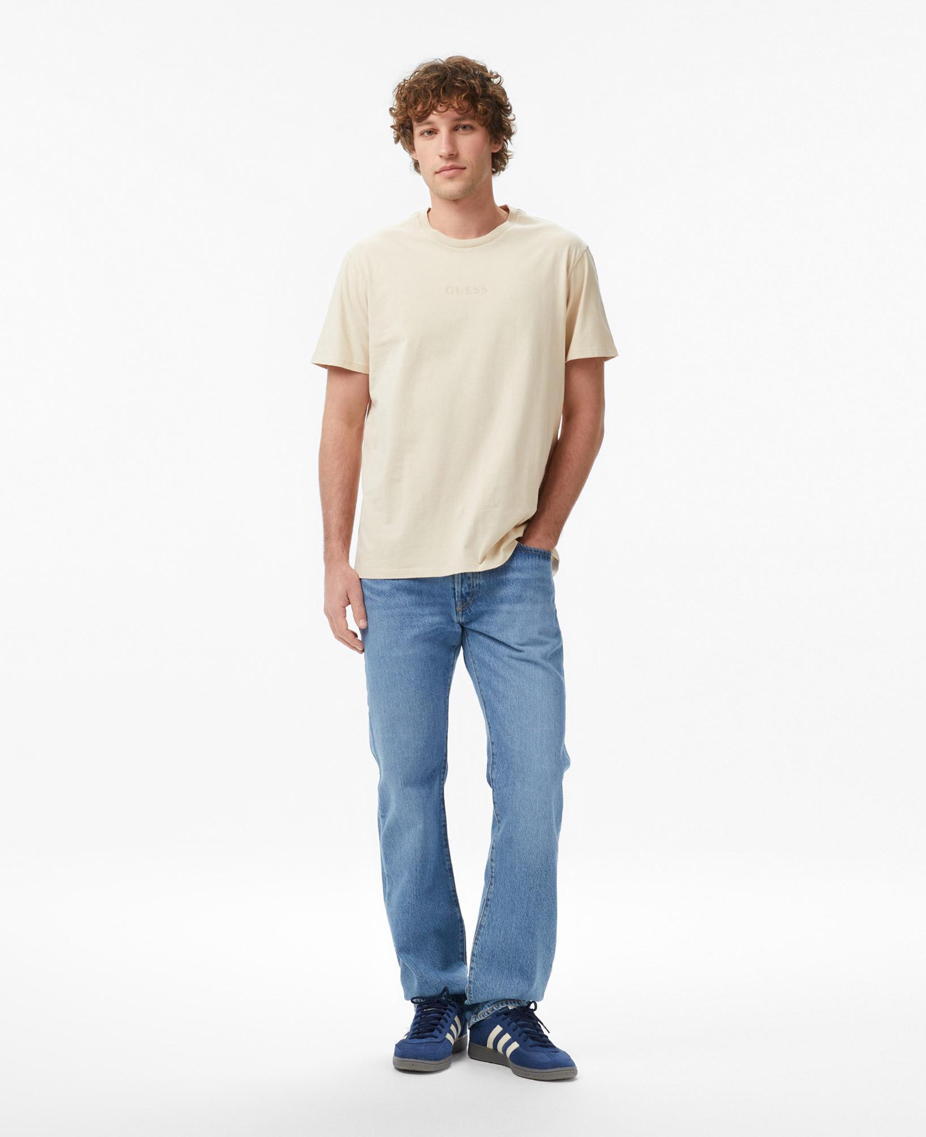 Guess Regular Fit Erkek Krem T-Shirt