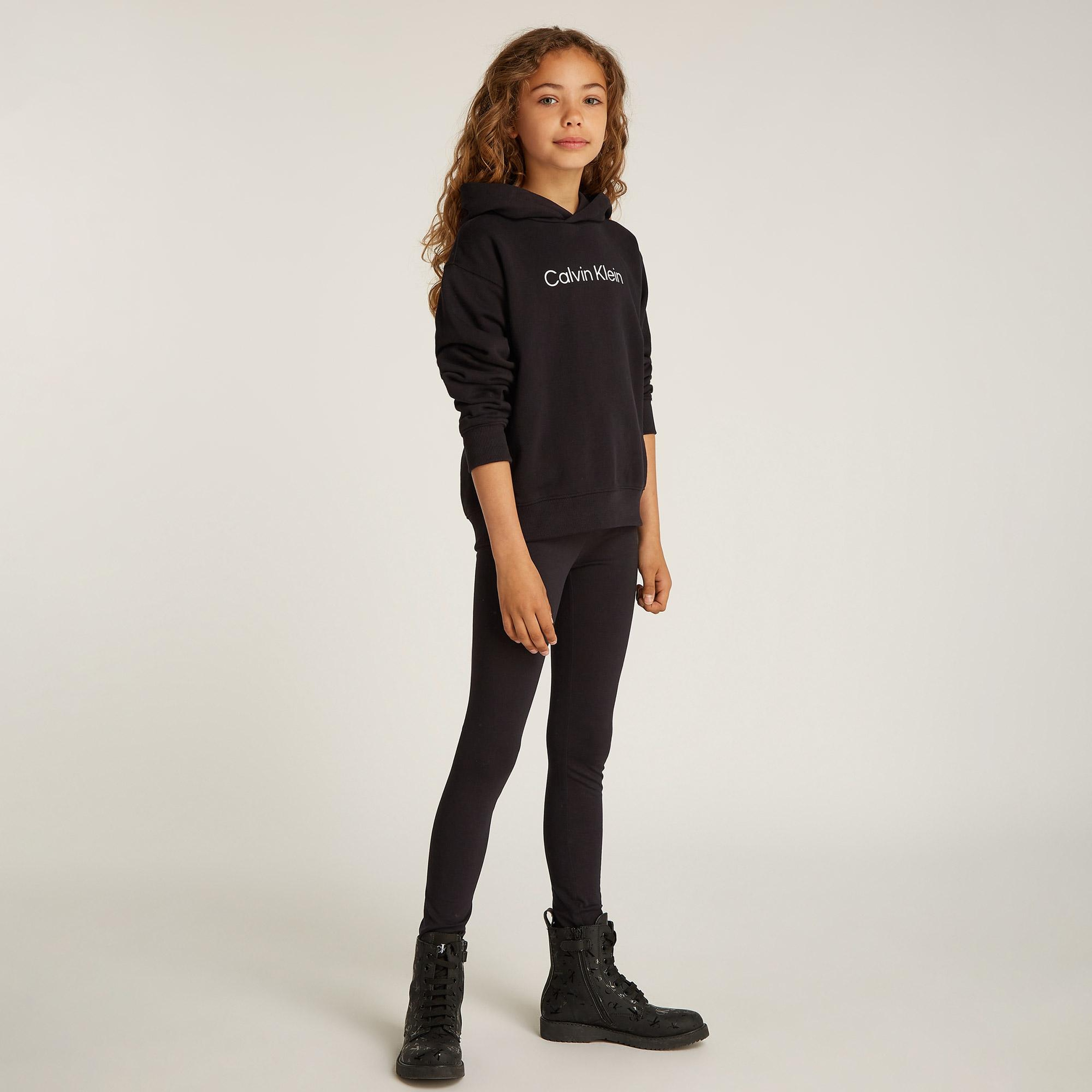 Calvin Klein Relax Legging Set Çocuk Siyah Eşofman Takımı