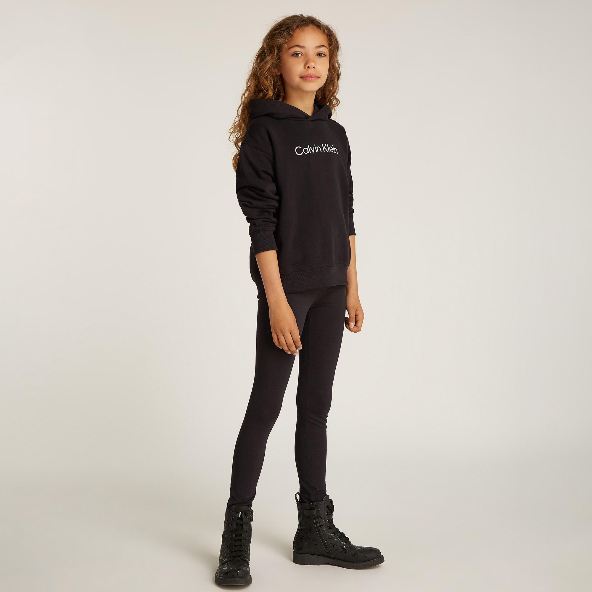 Calvin Klein Relax Legging Set Çocuk Siyah Eşofman Takımı