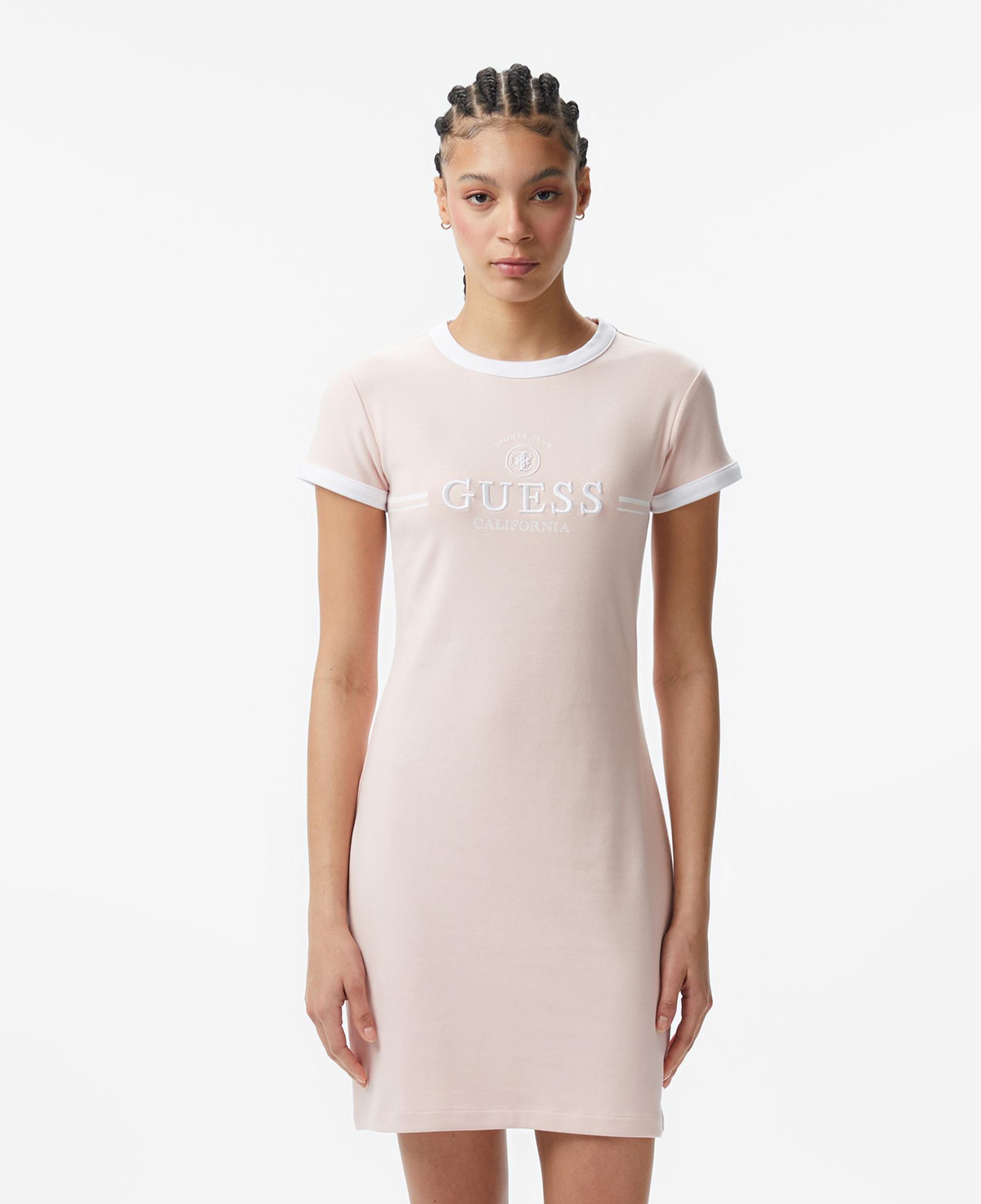 Guess Mila Aktif Straplez Kadın Pembe Elbise