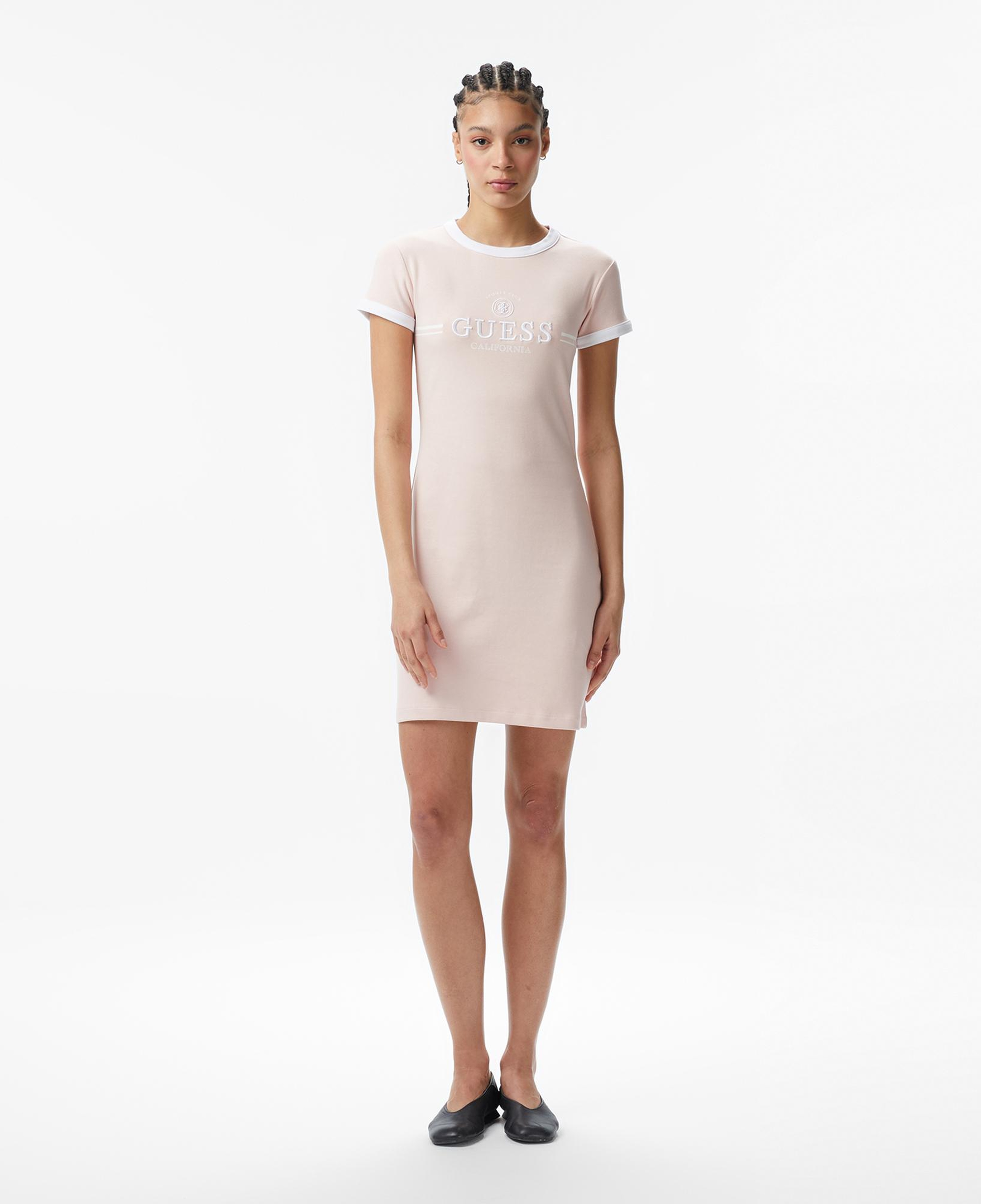 Guess Mila Aktif Straplez Kadın Pembe Elbise