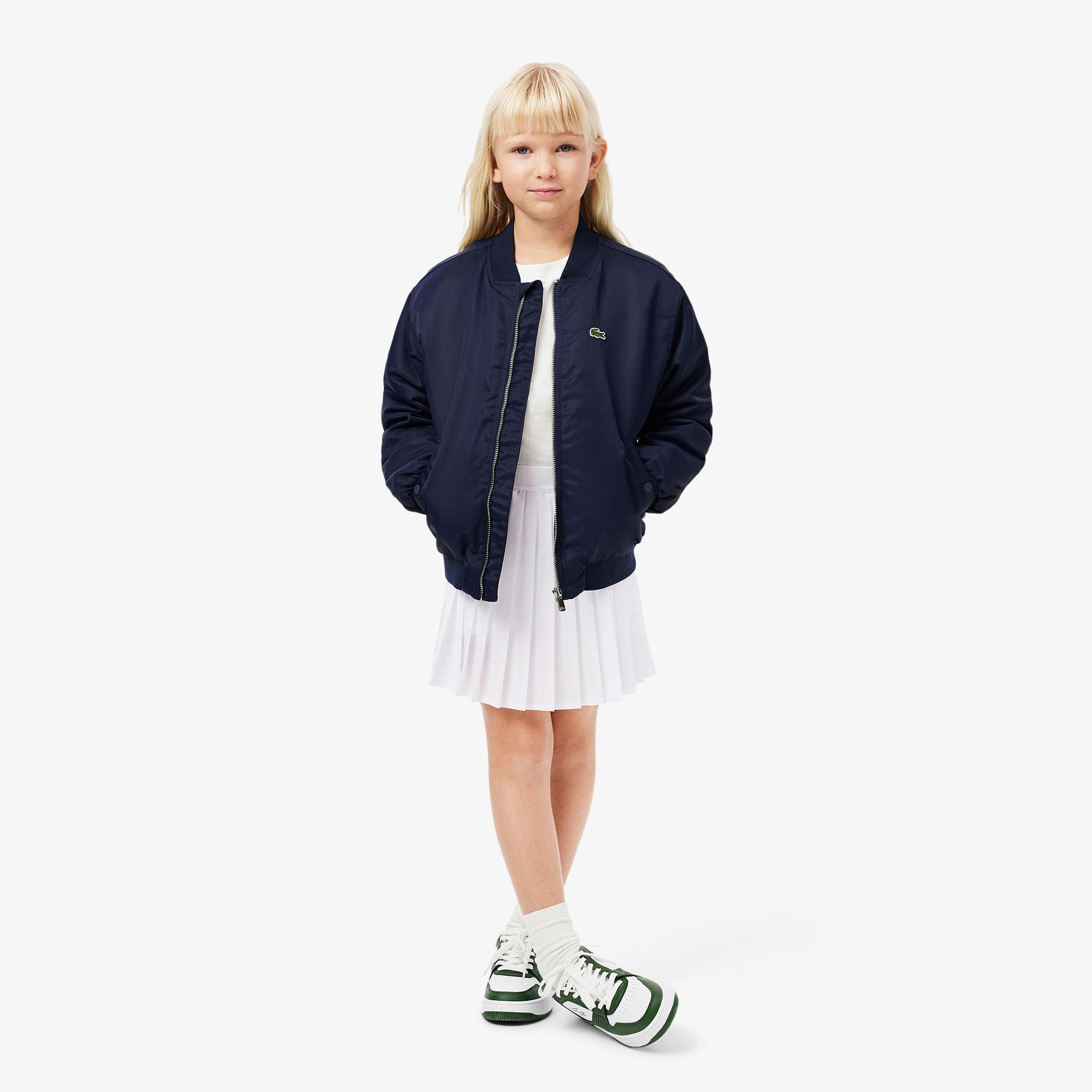 Lacoste Kız Çocuk Pileli Beyaz Etek