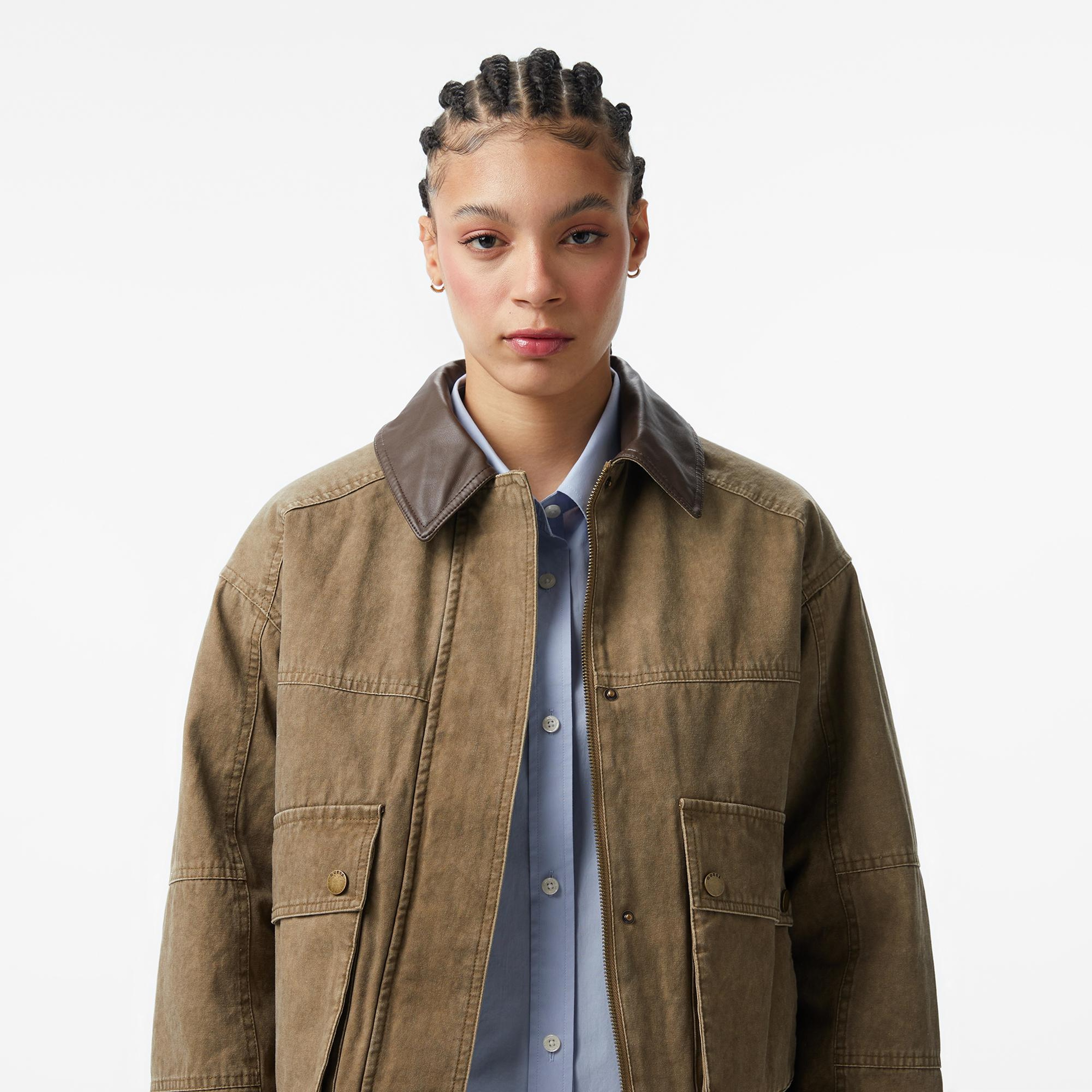 Guess Manon Kadın Yeşil Ceket