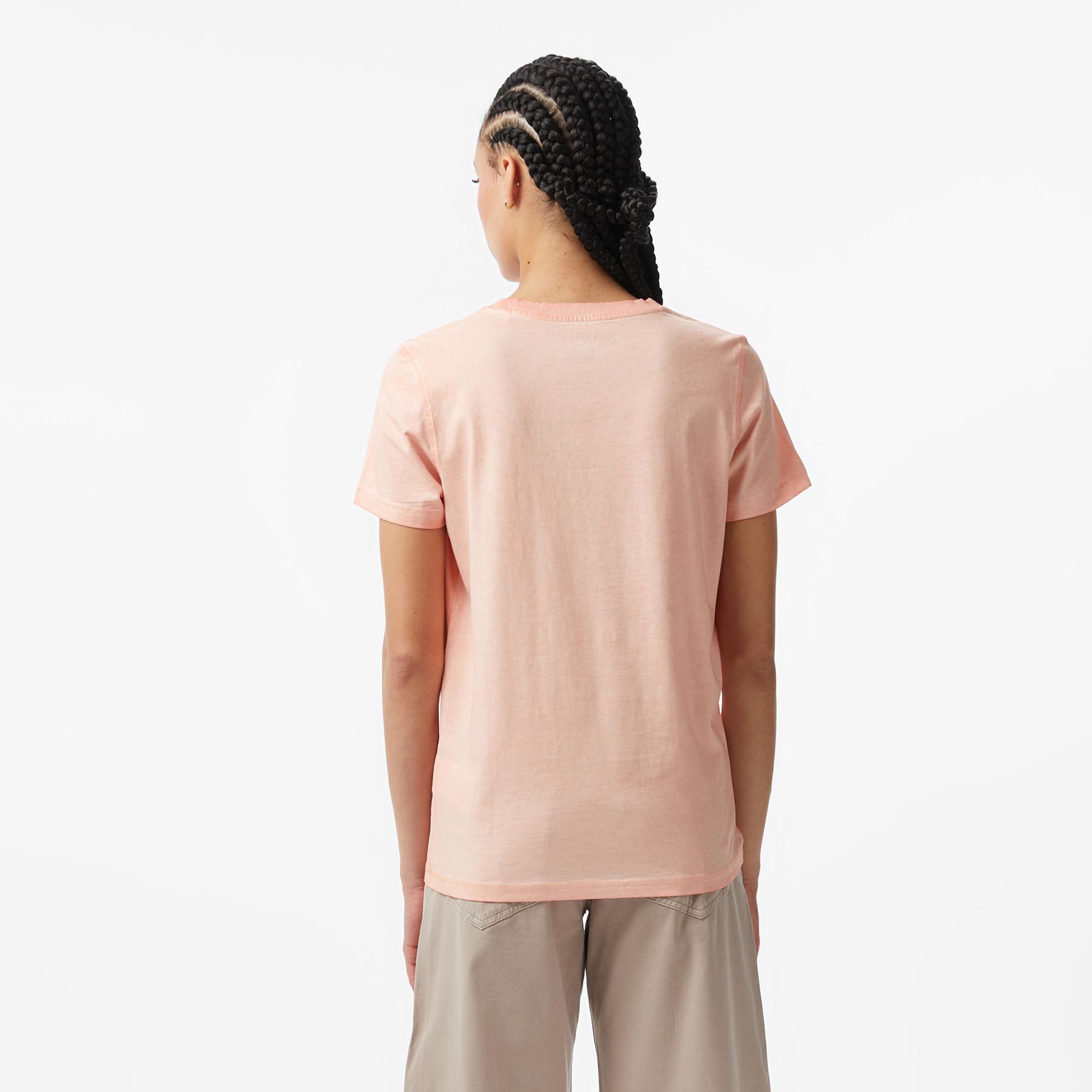 Guess Oversize Fit Kadın Pudra Pembe T-Shirt