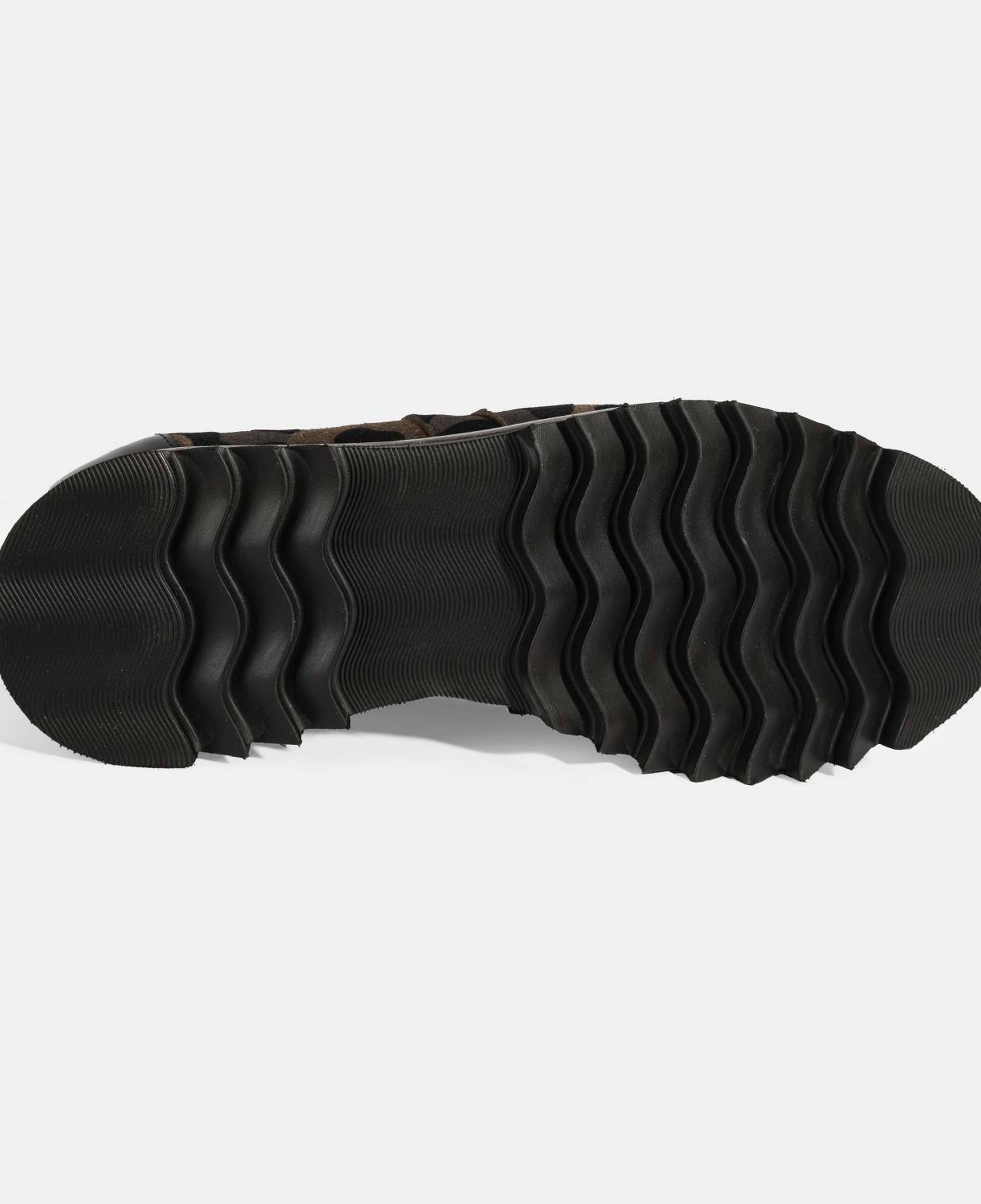 Luca Grossi Kadın Leopar Desenli Süet Deri Sneaker