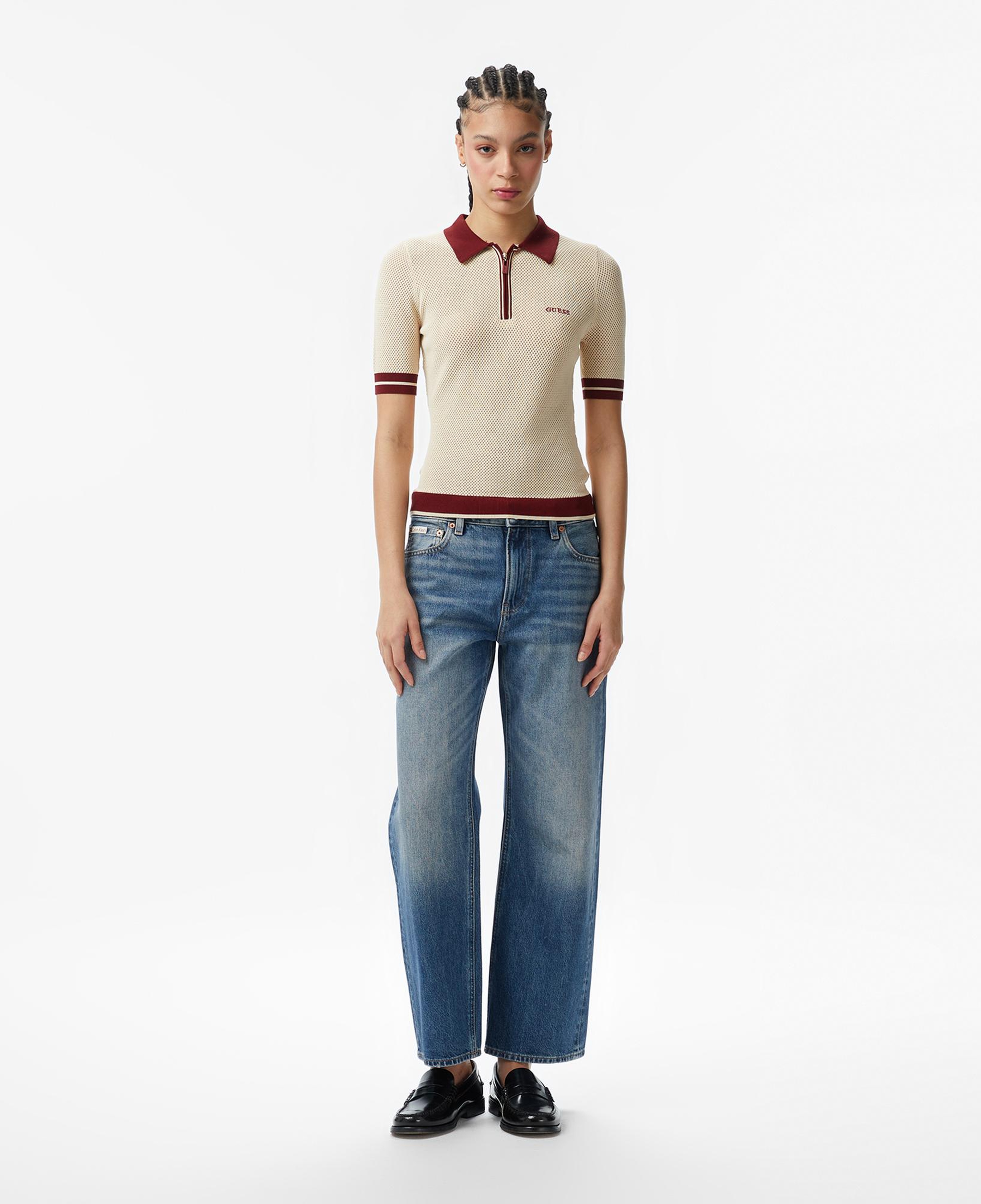 Guess Gabry Aktif Kadın Krem Triko